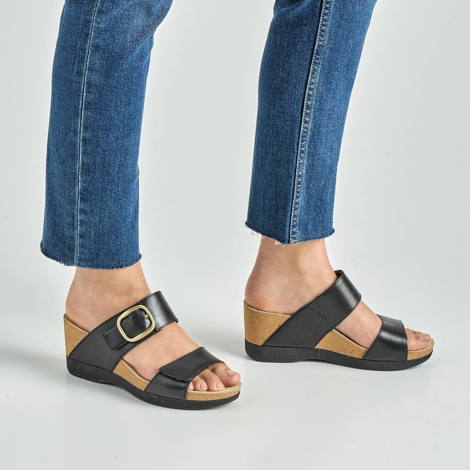 Dansko Shannon Wedge Sandal (Women) - Black - Image 7