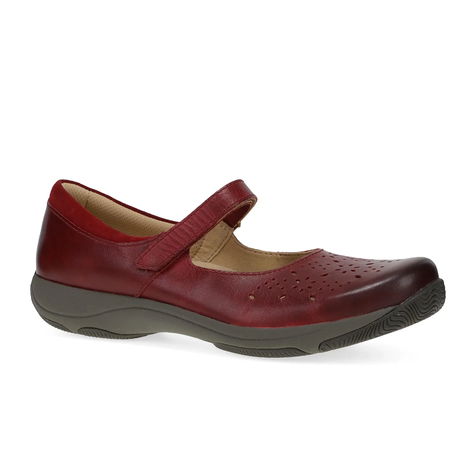 Dansko Stacy Mary Jane (Women) - Red Waxy Burnished