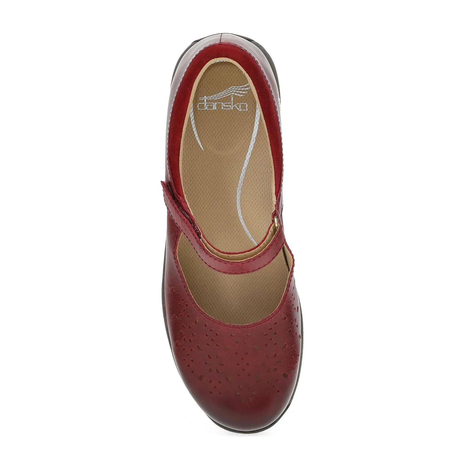 Dansko Stacy Mary Jane (Women) - Red Waxy Burnished - Image 5