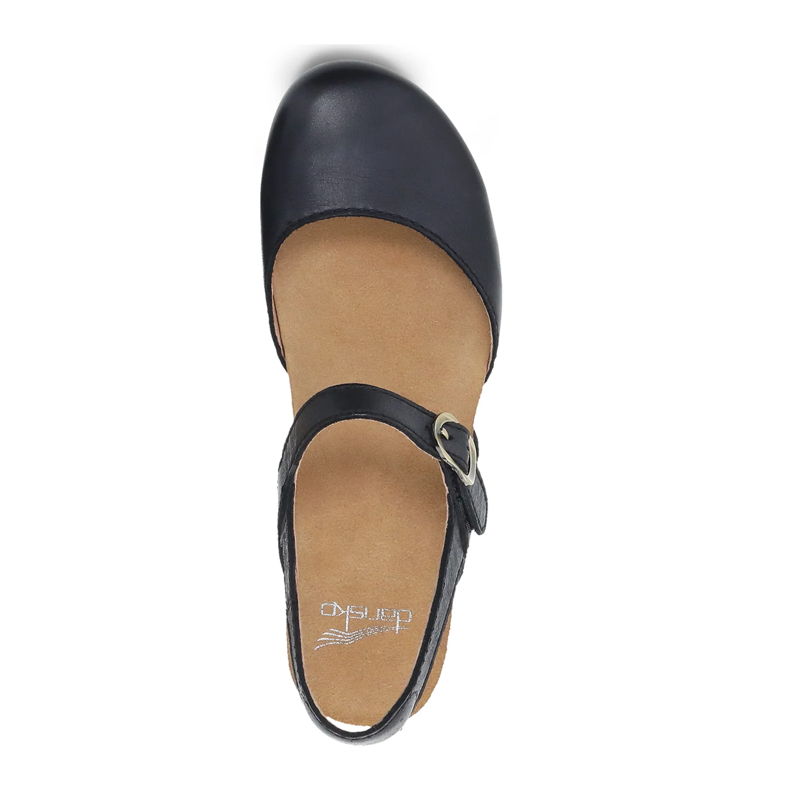 Dansko Tiffani Wedge Sandal (Women) - Black Milled Burnished - Image 6