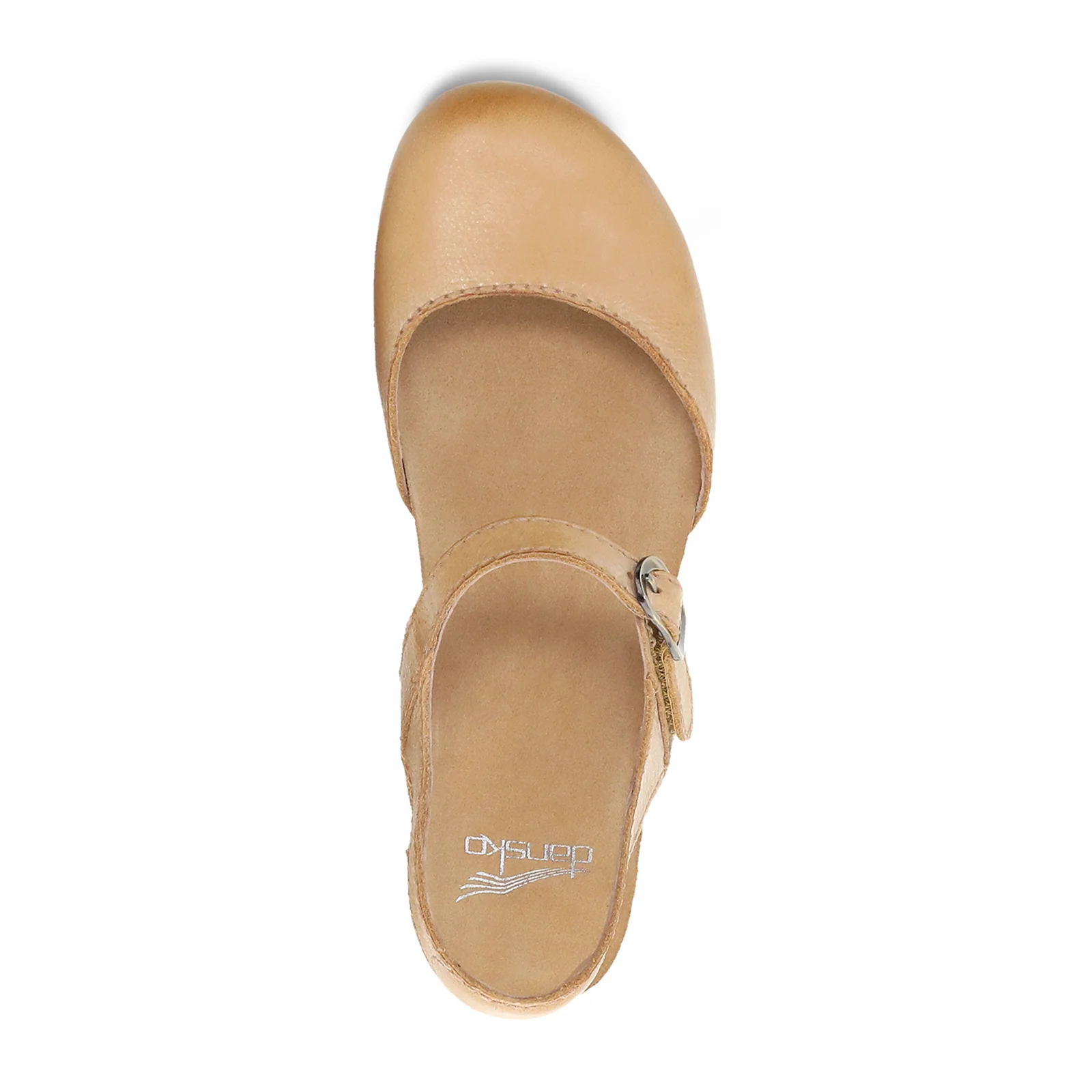 Dansko Tiffani Wedge Sandal (Women) - Tan Milled Burnished - Image 6