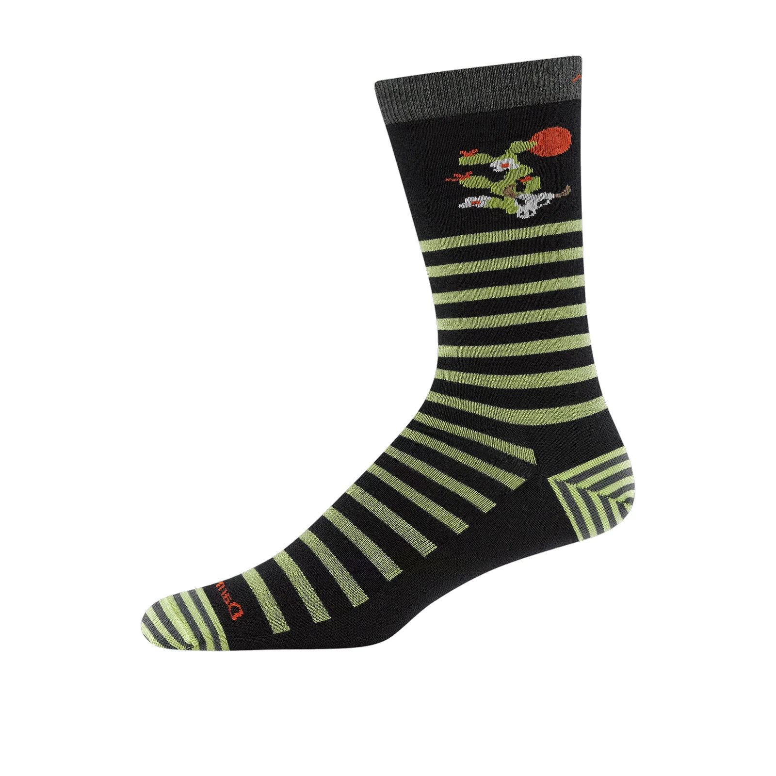 Darn Tough Animal Haus Lightweight Crew Sock (Men) - Gator Green - Image 2