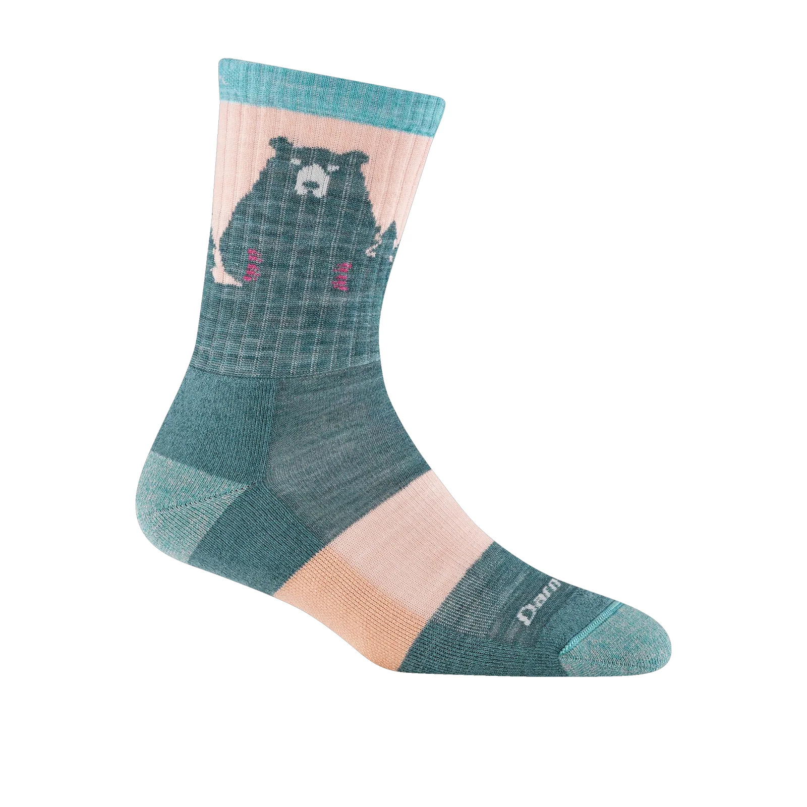 Darn Tough Bear Town Lightweight Cushion Micro Crew Sock (Women) - Quartz