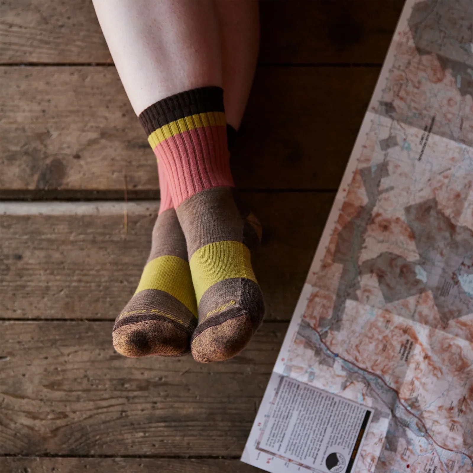 Darn Tough Heady Betty Lightweight Cushion Crew Sock (Women) - Earth - Image 3