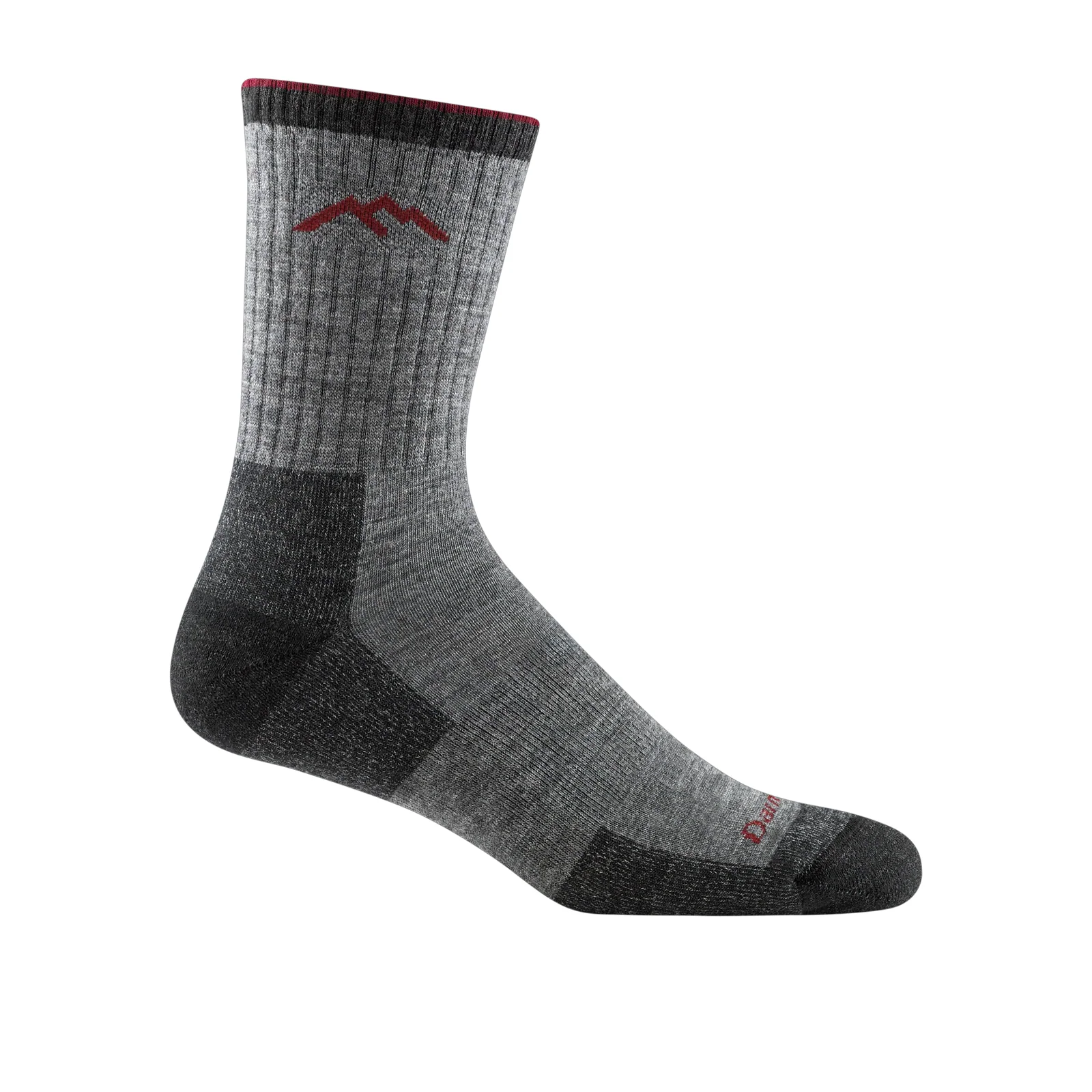 Darn Tough Hiker Midweight Micro Crew Sock with Cushion (Men) - Charcoal