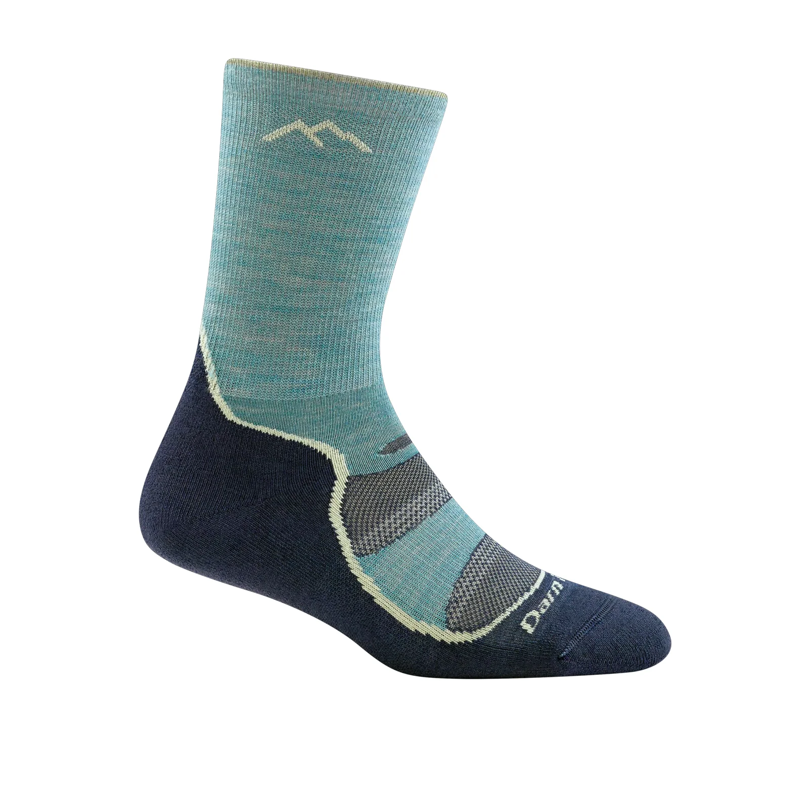 Darn Tough Light Hiker Lightweight Micro Crew Sock with Cushion (Women) - Aqua