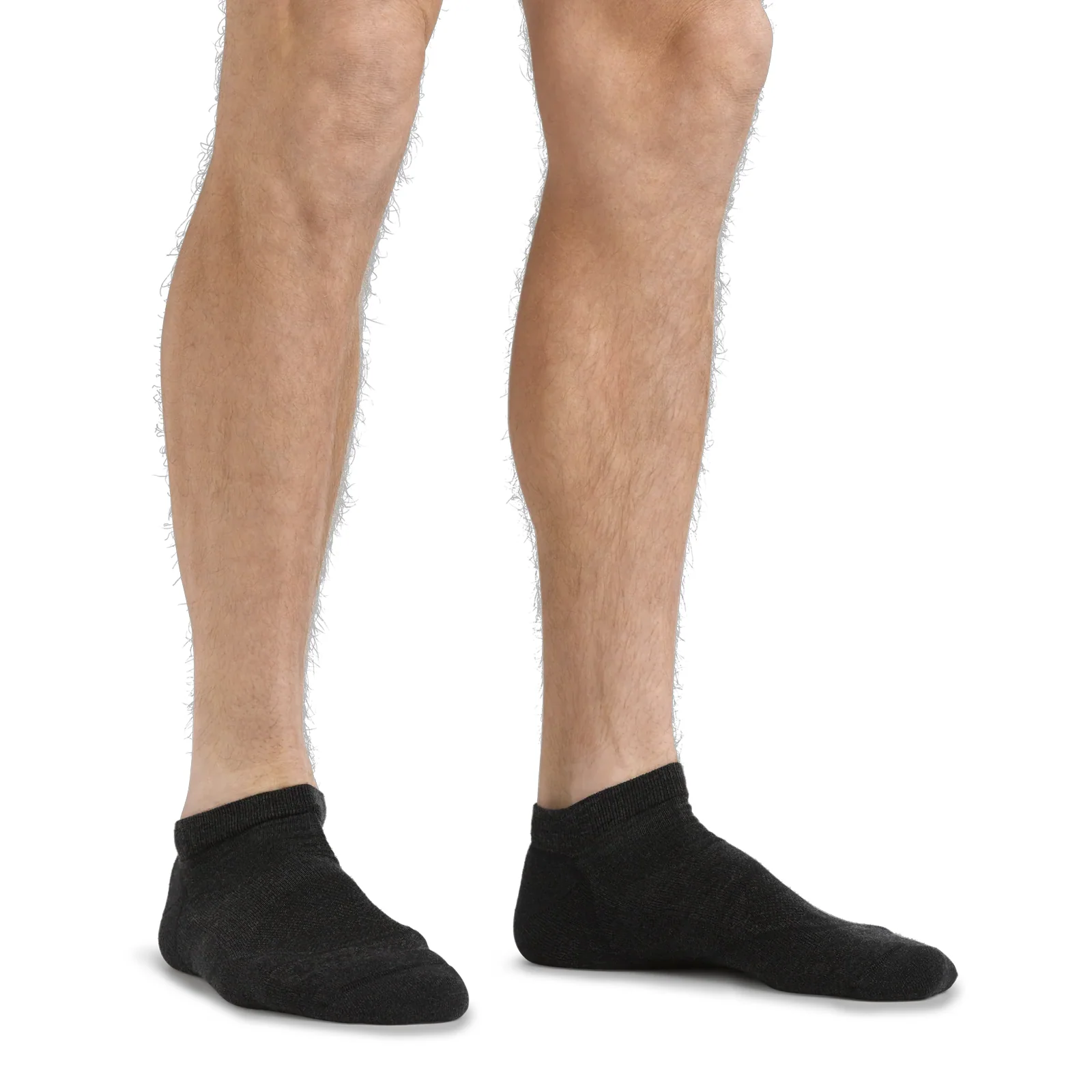 Darn Tough Light Hiker Lightweight No Show Sock with Cushion (Men) - Black - Image 2