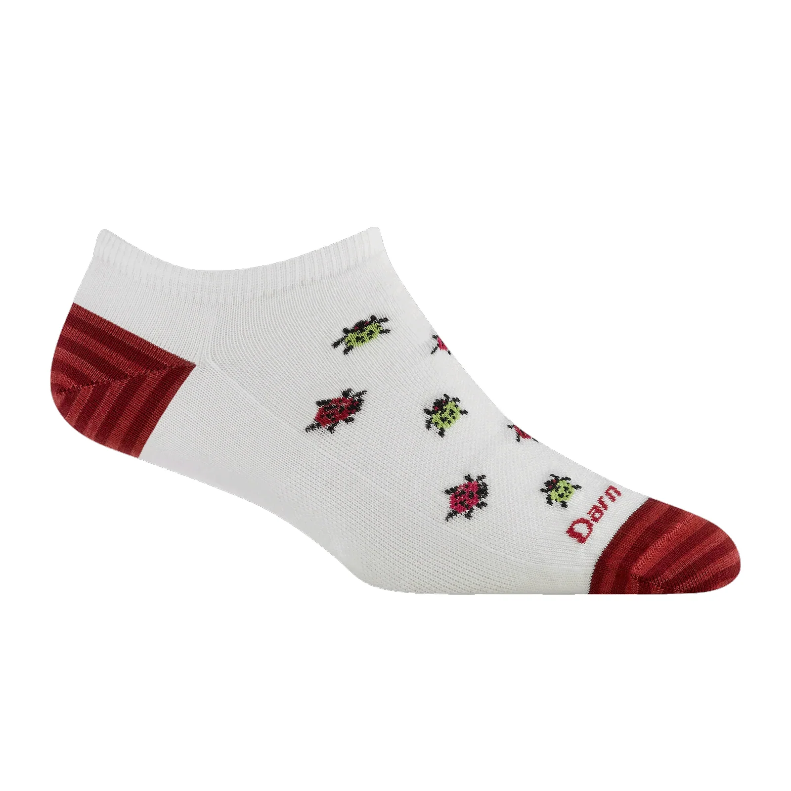 Darn Tough Lucky Lady Lightweight No Show Sock (Women) - White