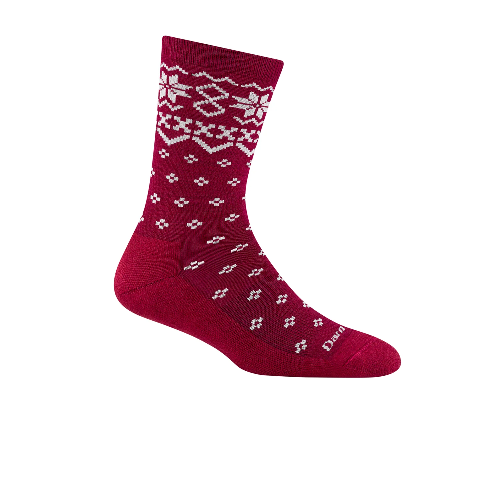 Darn Tough Shetland Lightweight Cushion Crew Sock (Women) - Burgundy