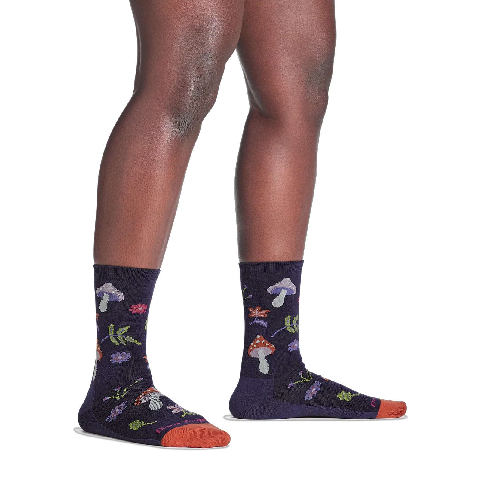 Darn Tough Shroom Bloom Lightweight Crew Sock (Women) - Blackberry - Image 2