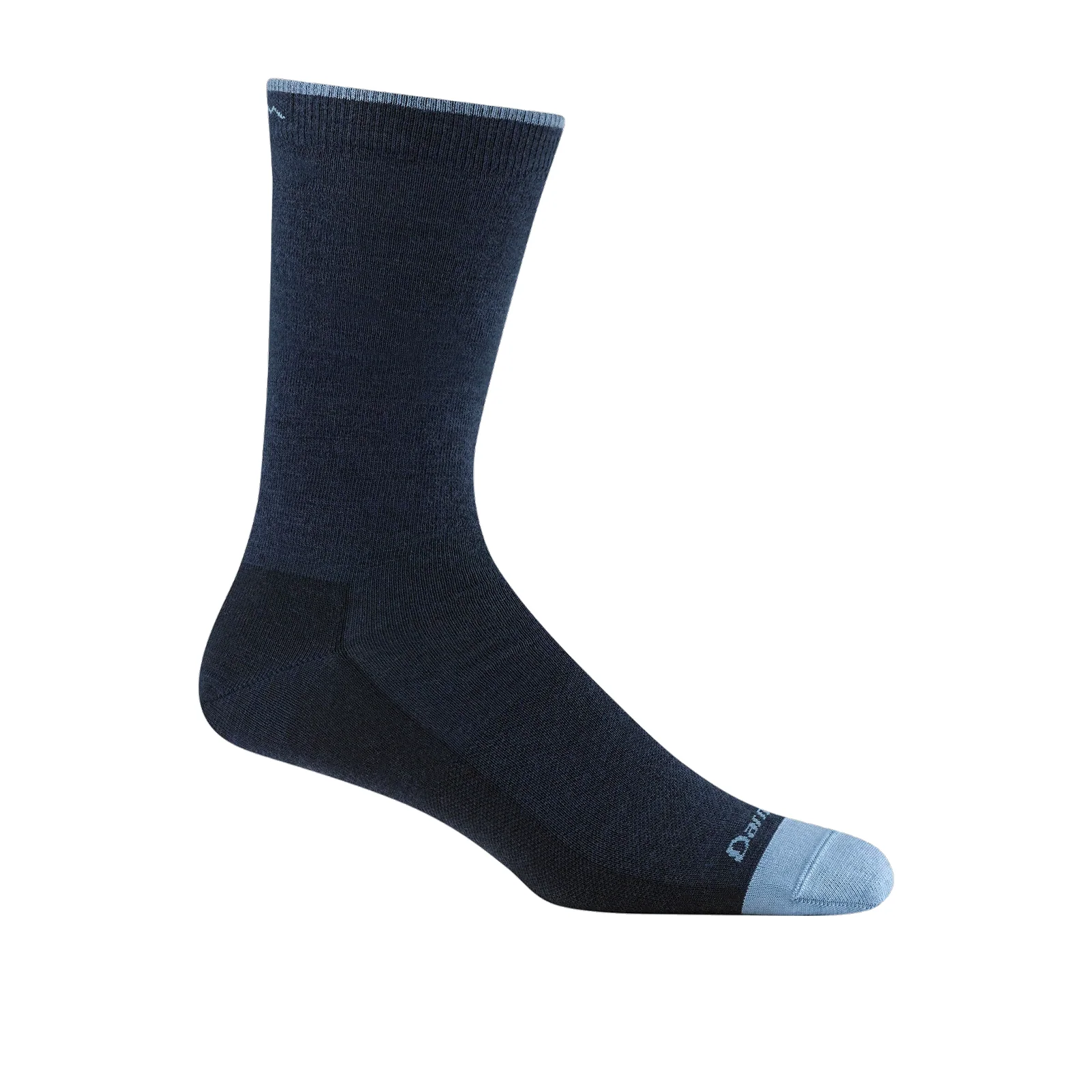 Darn Tough Solid Lightweight Crew Sock (Men) - Eclipse