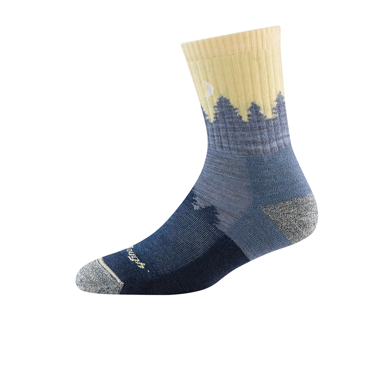 Darn Tough Treeline Midweight Micro Crew Sock with Cushion (Women) - Light Denim - Image 2