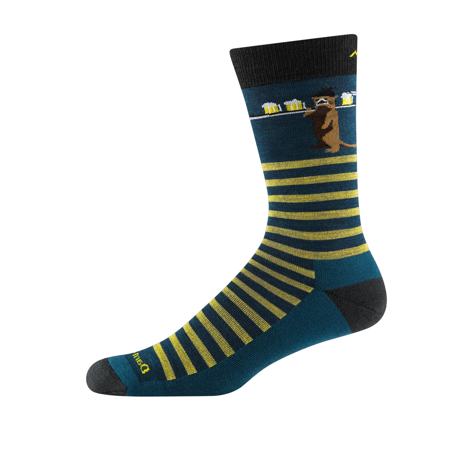 Darn Tough Wild Life Lightweight Crew Sock with Cushion (Men) - Dark Teal - Image 2