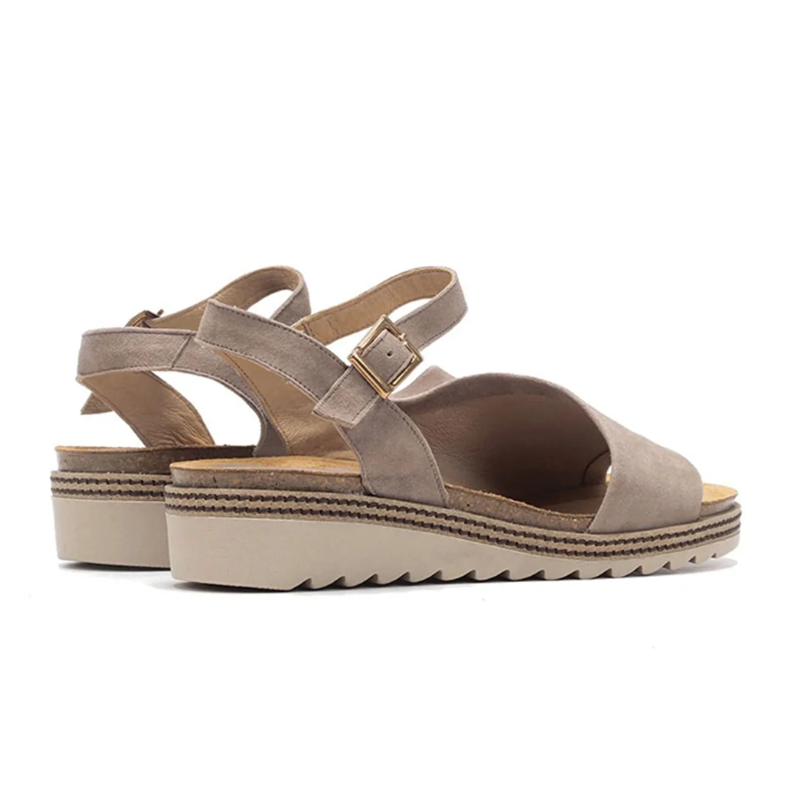 Dorking Espe D8540 Backstrap Sandal (Women) - Taupe Suede - Image 4