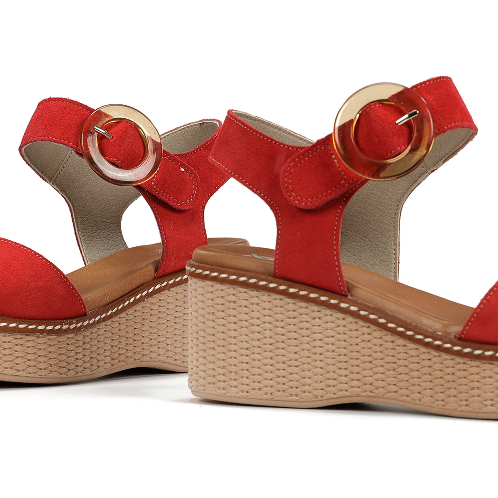 Dorking Nido D9450 Wedge Sandal (Women) - Calf Rojo - Image 6