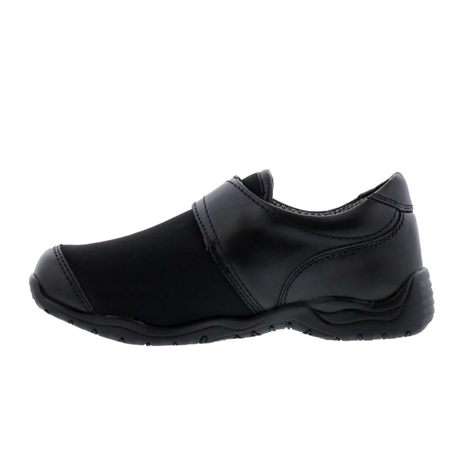 Drew Antwerp Slip On (Women) - Black Leather/Stretch - Image 2