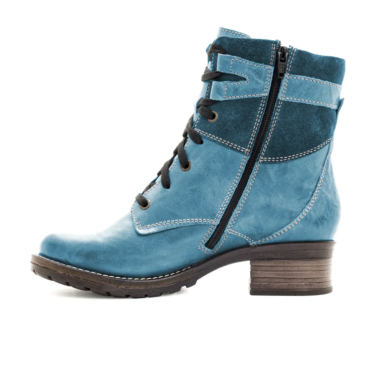 Dromedaris Kara Suede Mid Boot (Women) - Teal - Image 2