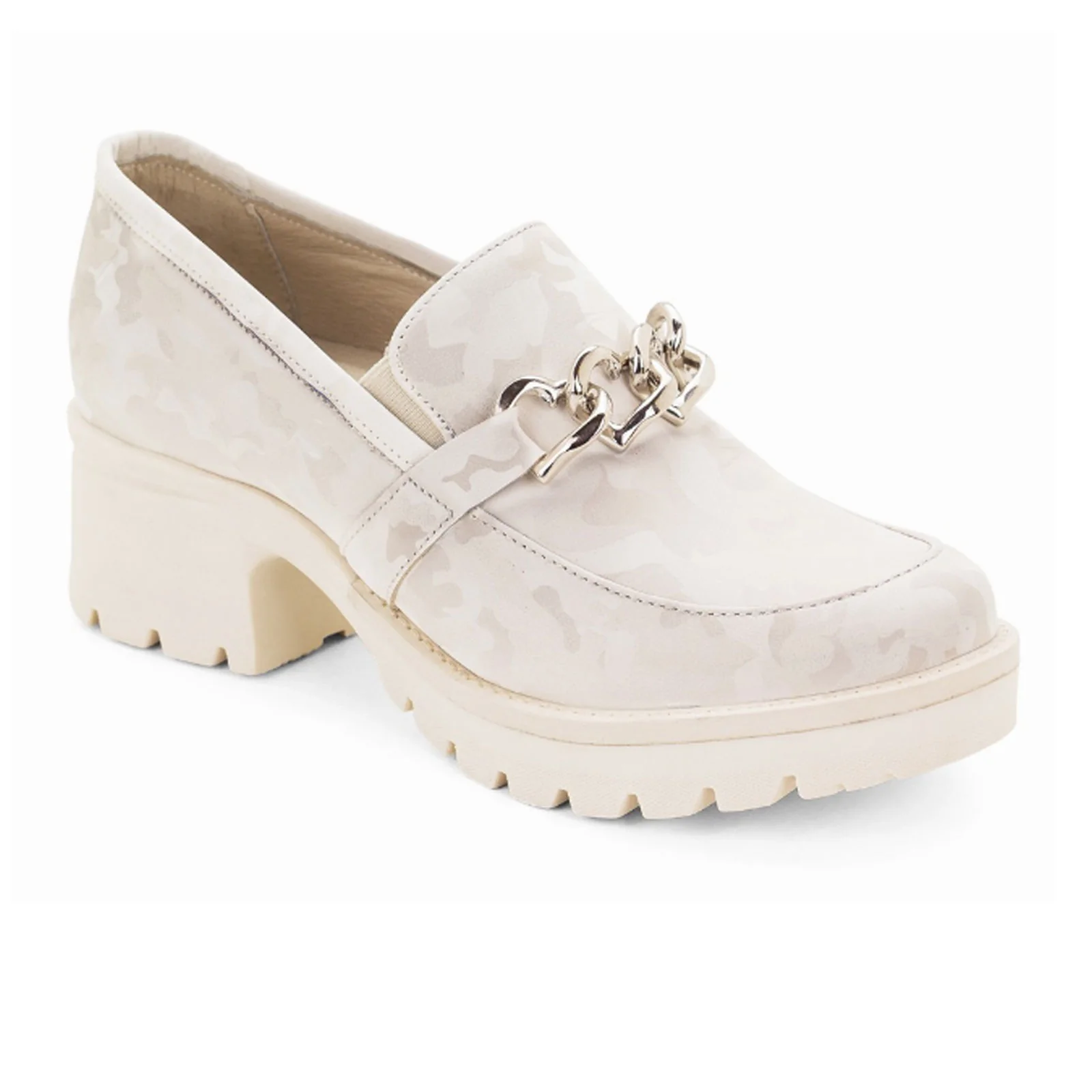 Dromedaris Kella Slip On Chunky Loafer (Women) - Ivory Camo - Image 4