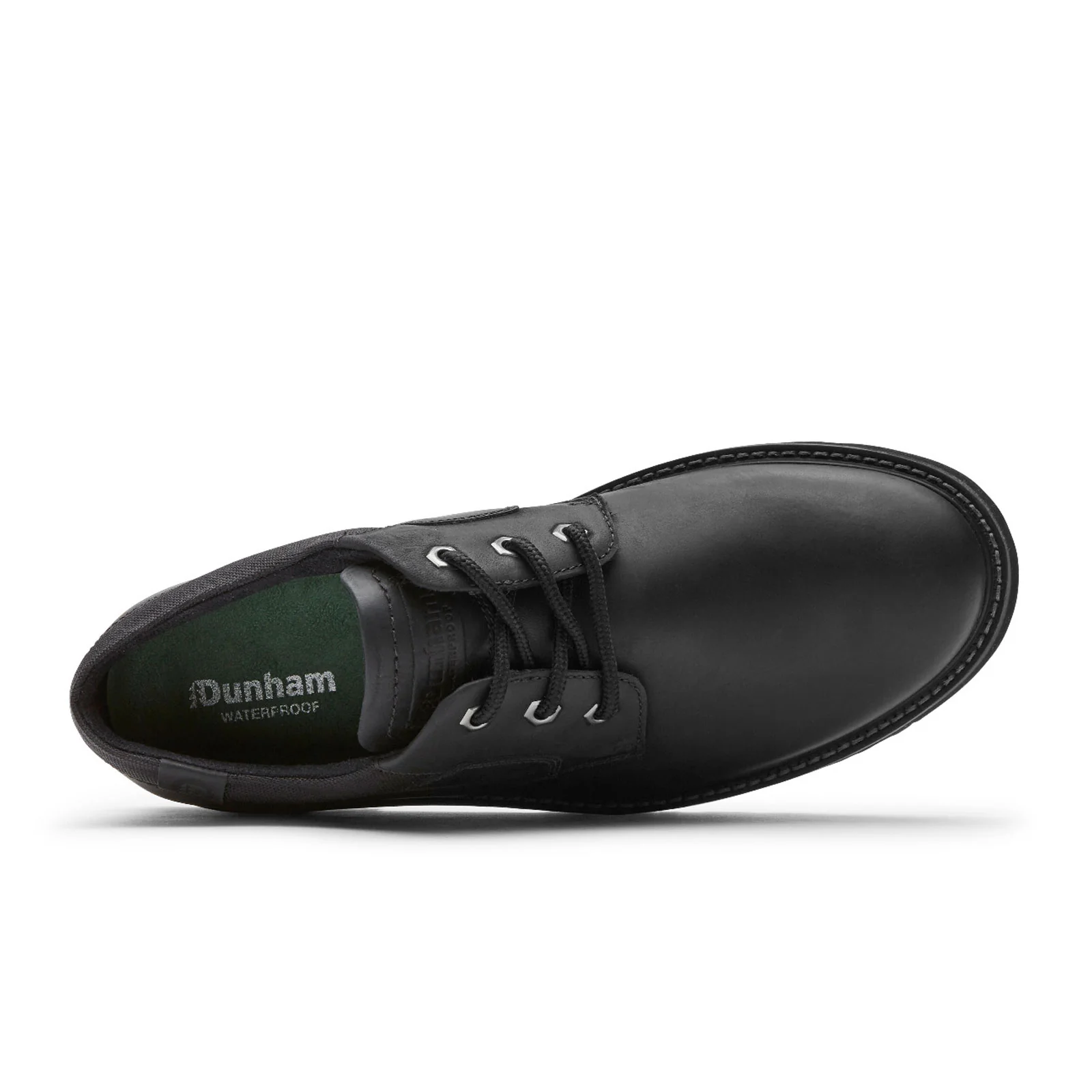 Dunham Byrne Plain Toe Oxford (Men) - Black Leather - Image 3