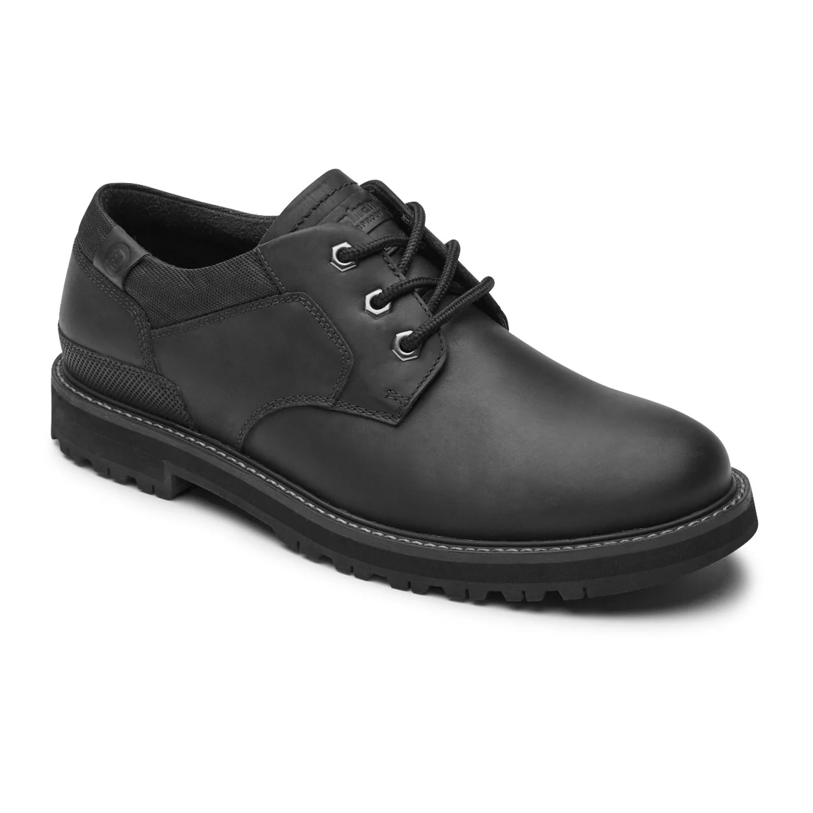 Dunham Byrne Plain Toe Oxford (Men) - Black Leather - Image 5
