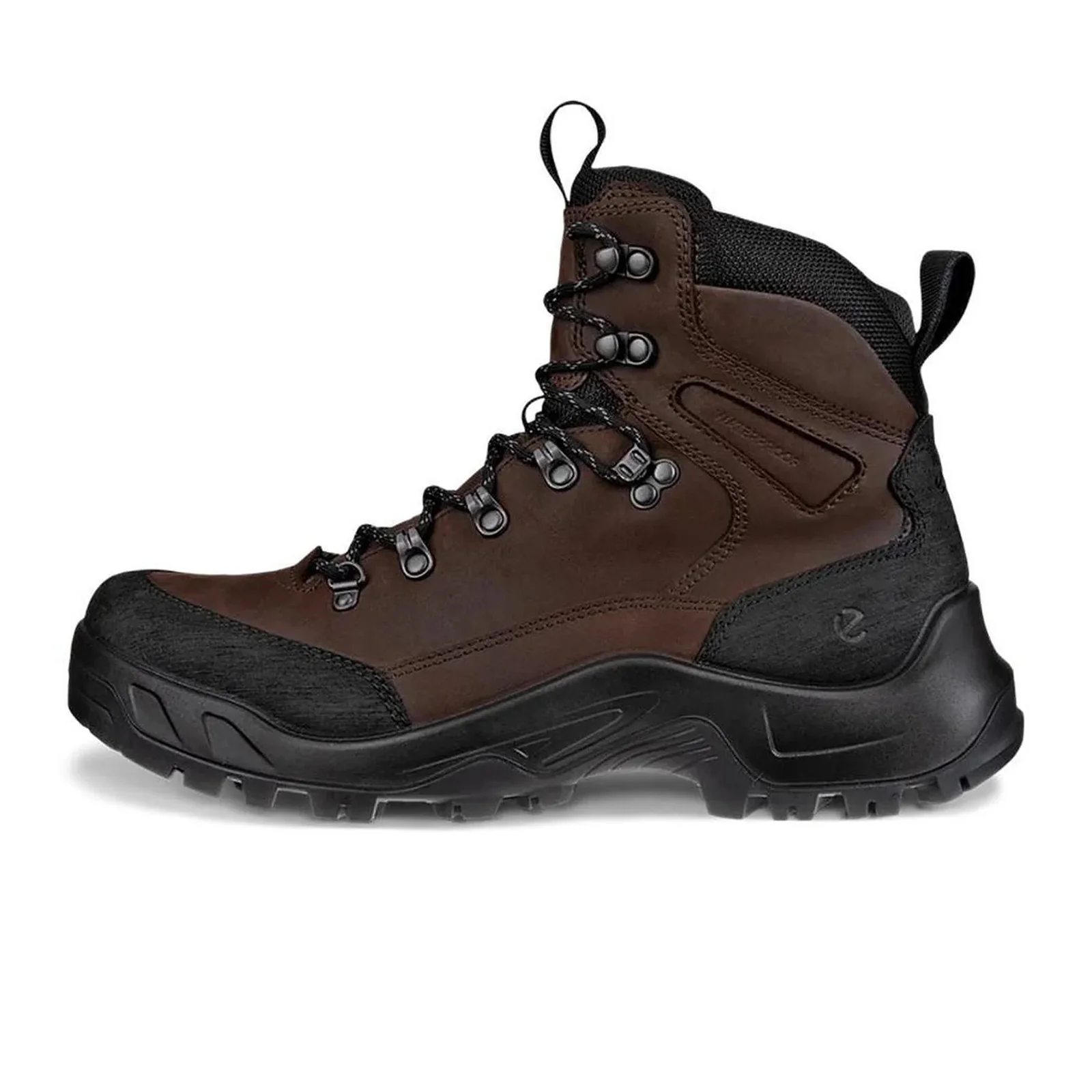 ECCO Offroad Waterproof High Hiking Boot (Men) - Black/Mocha - Image 2