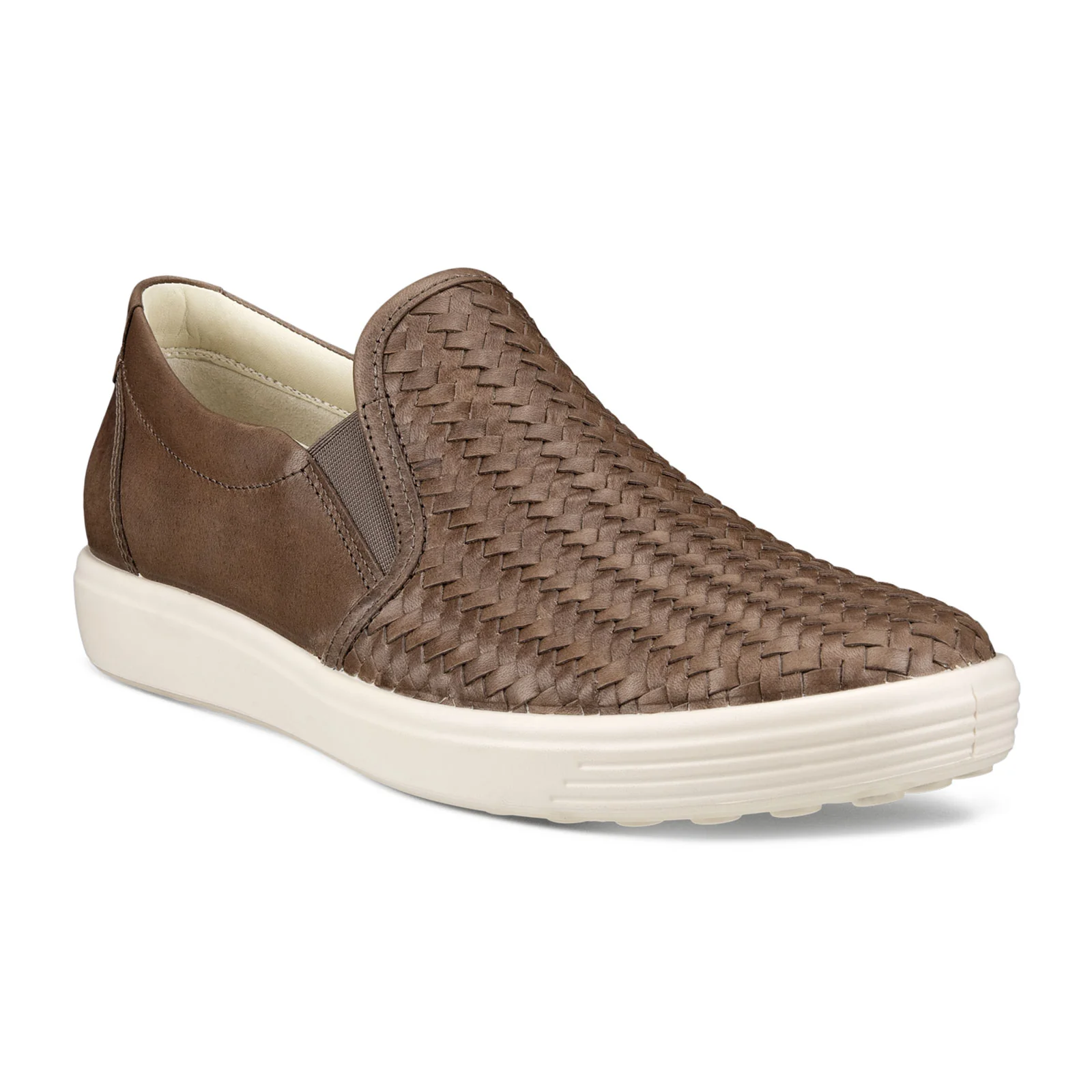 ECCO Soft 7 Woven Slip On 2.0 (Women) - Taupe Pallermo V2 - Image 2