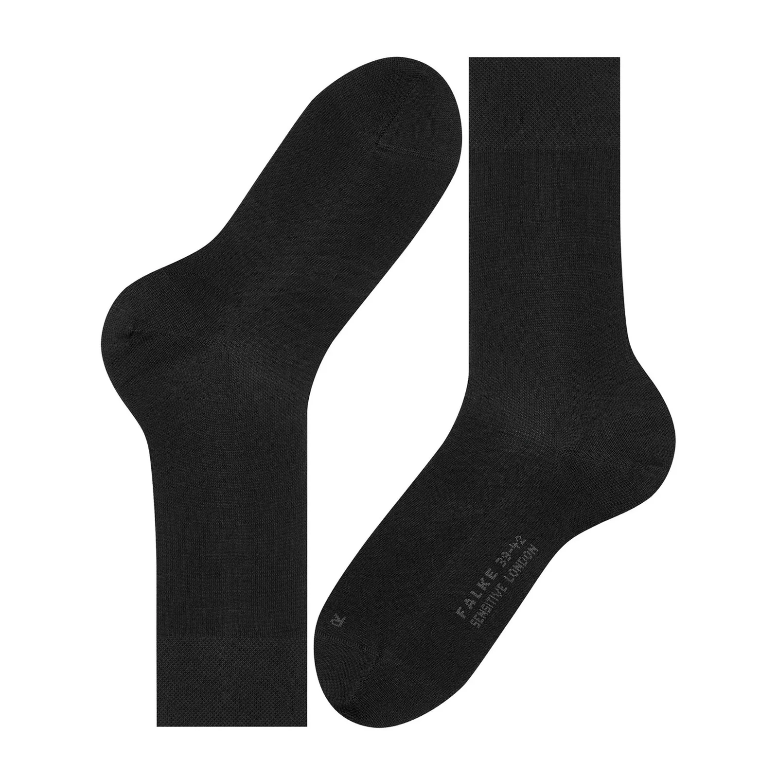 Falke Sensitive London Crew Sock (Men) - Black - Image 4