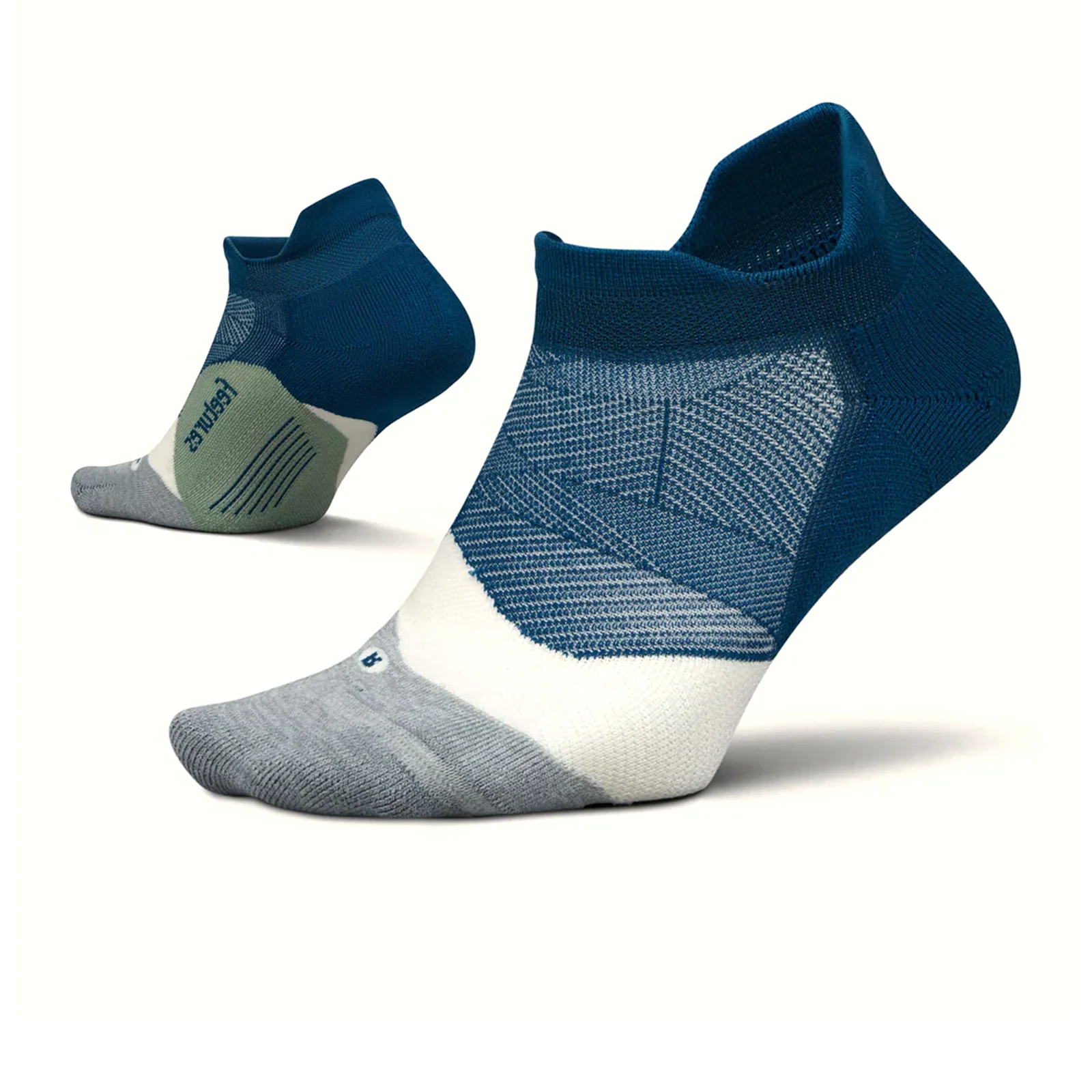 Feetures Elite Light Cushion No Show Tab Sock (Unisex) - Midnight Woods - Image 2