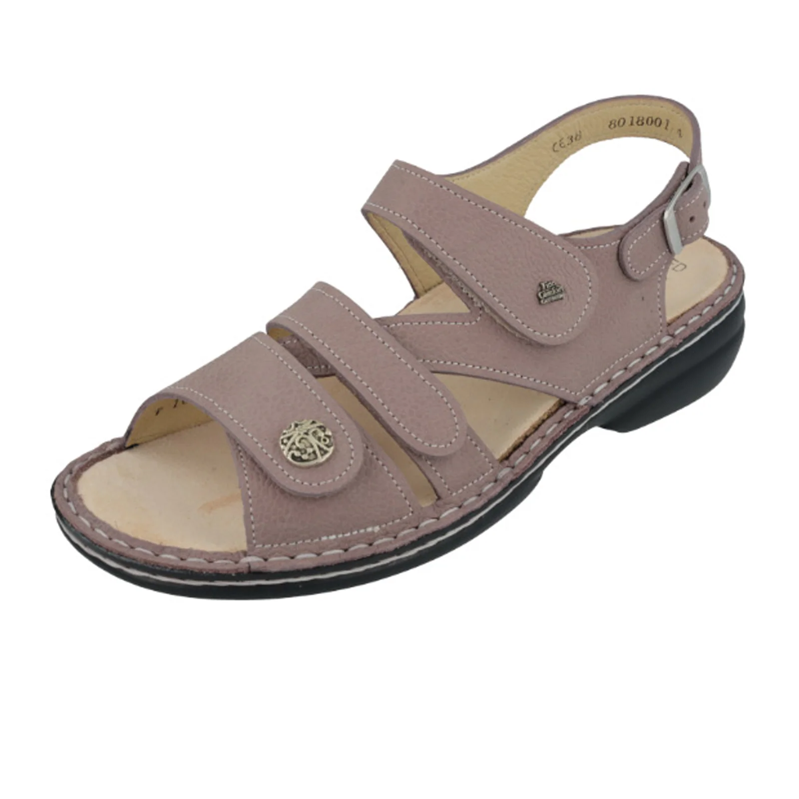 Finn Comfort Gomera-S Backstrap Sandal (Women) - Rose Nubuck - Image 2