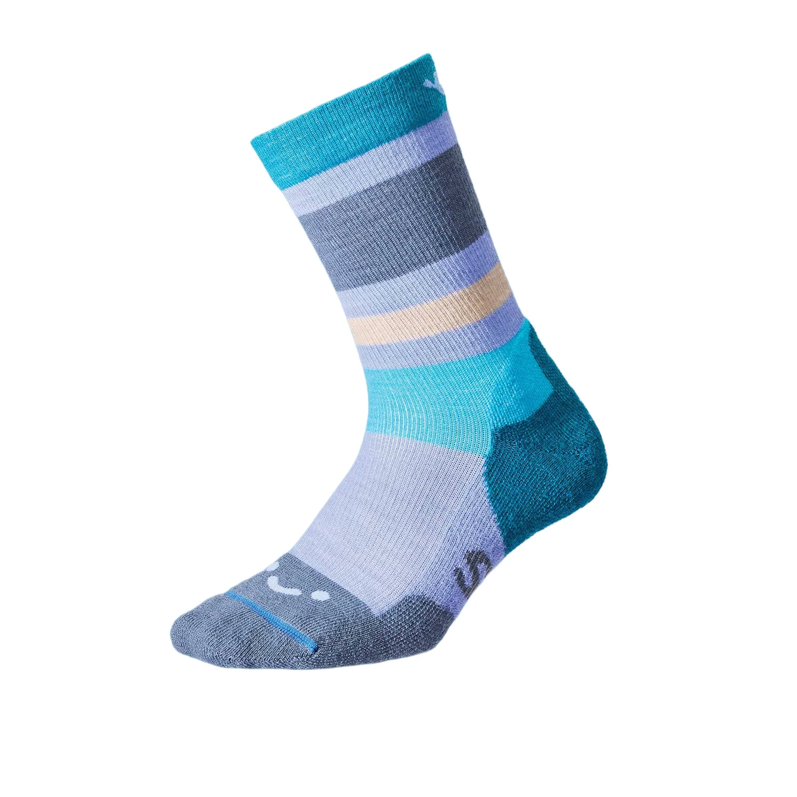 FITS F1087 Hermiston Light Cushion Hike Crew Sock (Unisex) - Blues - Image 2