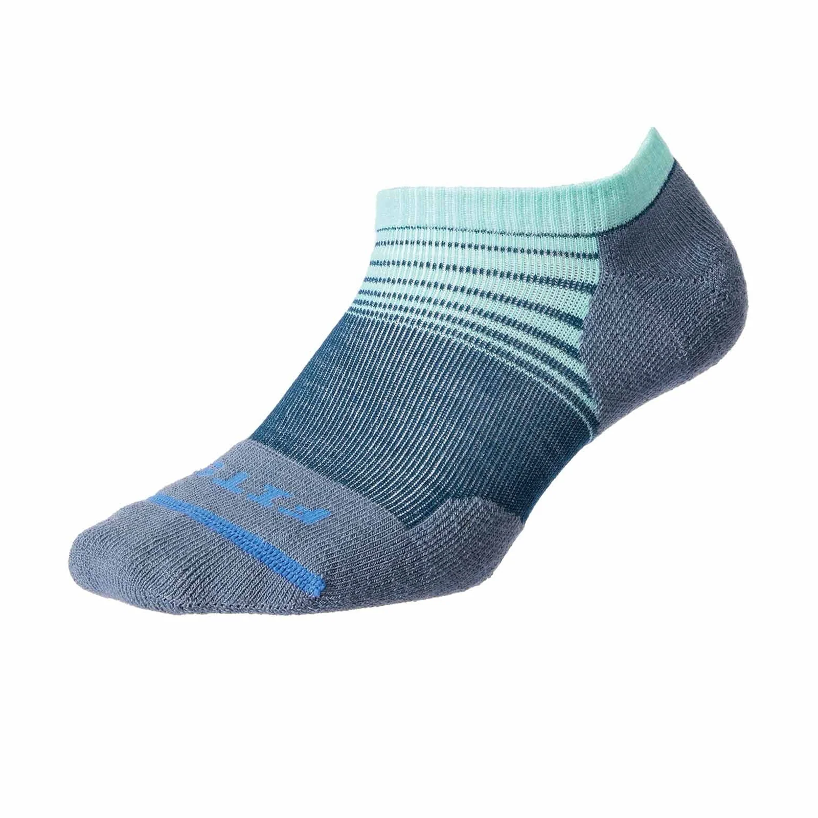 FITS F3108 Tri Stripe Light Cushion Runner Low Sock (Unisex) - Reflecting Pond/Stormy Weather - Image 2