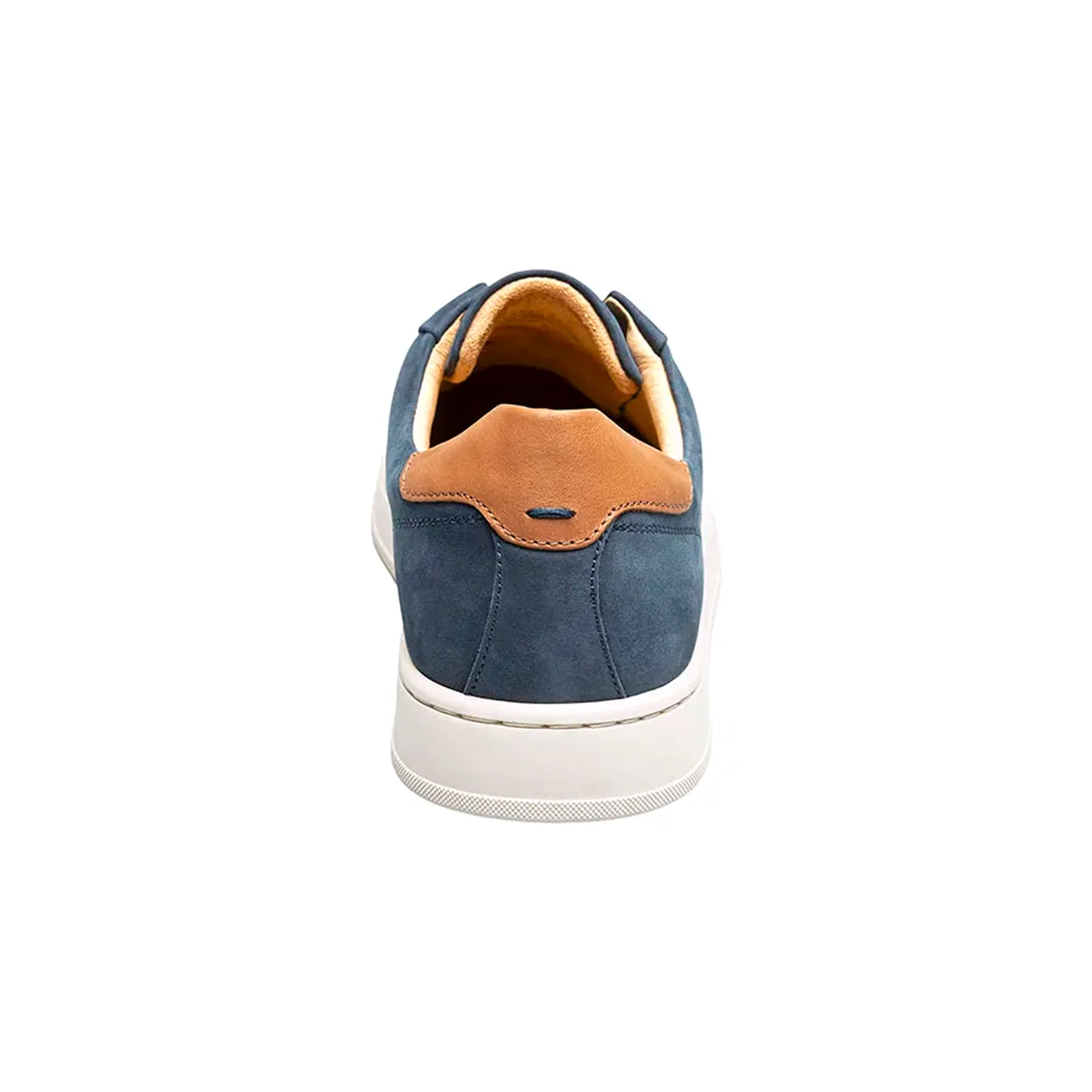 Florsheim Monopoli Elastic Lace To Toe Sneaker (Men) - Navy Nubuck/Cognac Smooth w/White Sole - Image 5