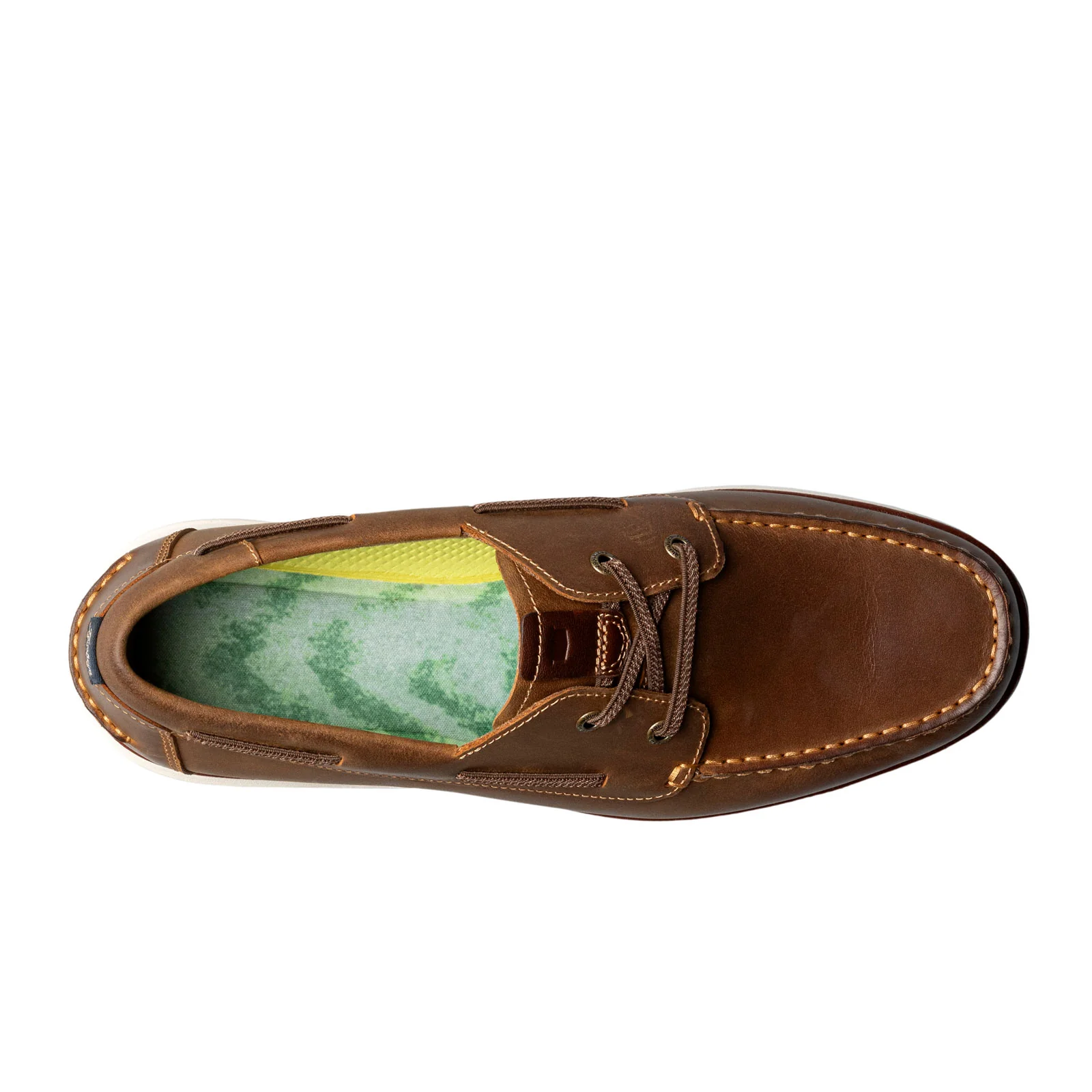 Florsheim Tropics Elastic Lace Moc Toe Boat Shoe (Men) - Brown Crazy Horse - Image 7