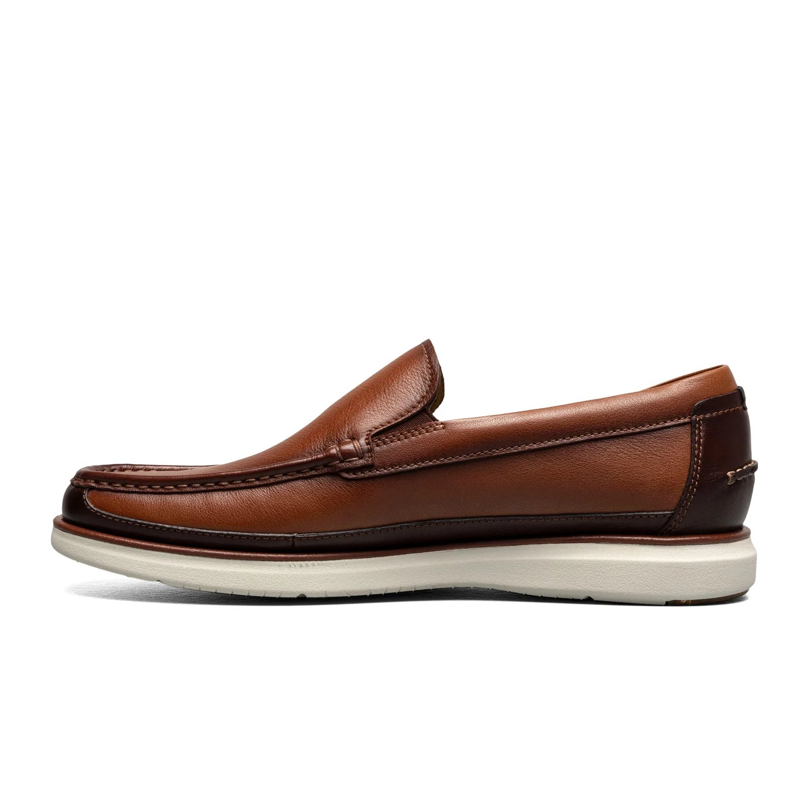 Florsheim Tropics Moc Toe Venetian Slip On (Men) - Cognac/Chestnut Smooth - Image 2