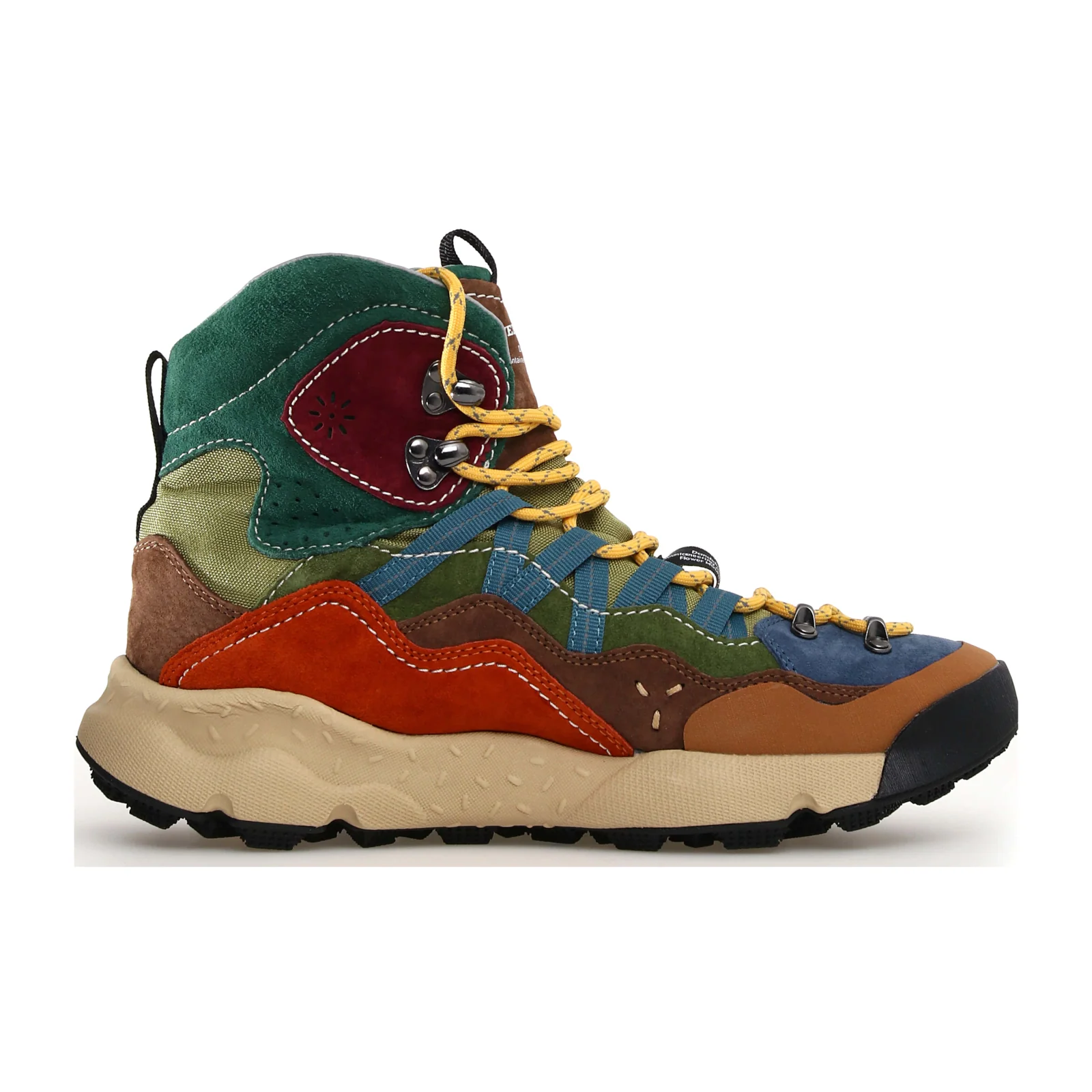 Flower Mountain Bankei Sneaker (Unisex) - Beige/Sky/Military - Image 2