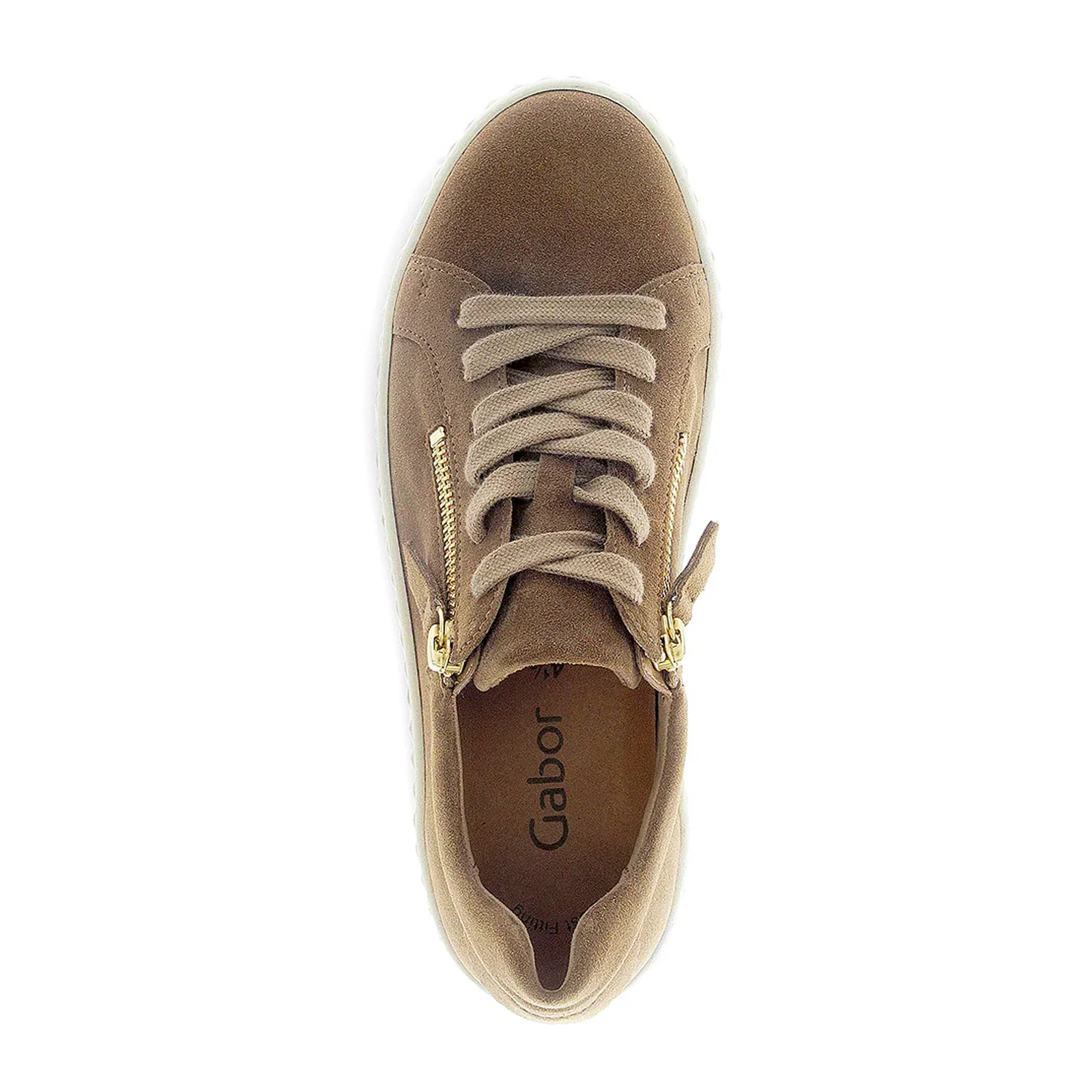 Gabor 200 Double Zip Platform Sneaker (Women) - Dreamvelour/Lion - Image 5