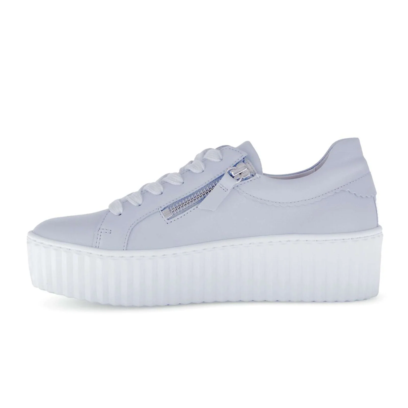 Gabor 200 Double Zip Platform Sneaker (Women) - Caspian Nappa/Sky - Image 2