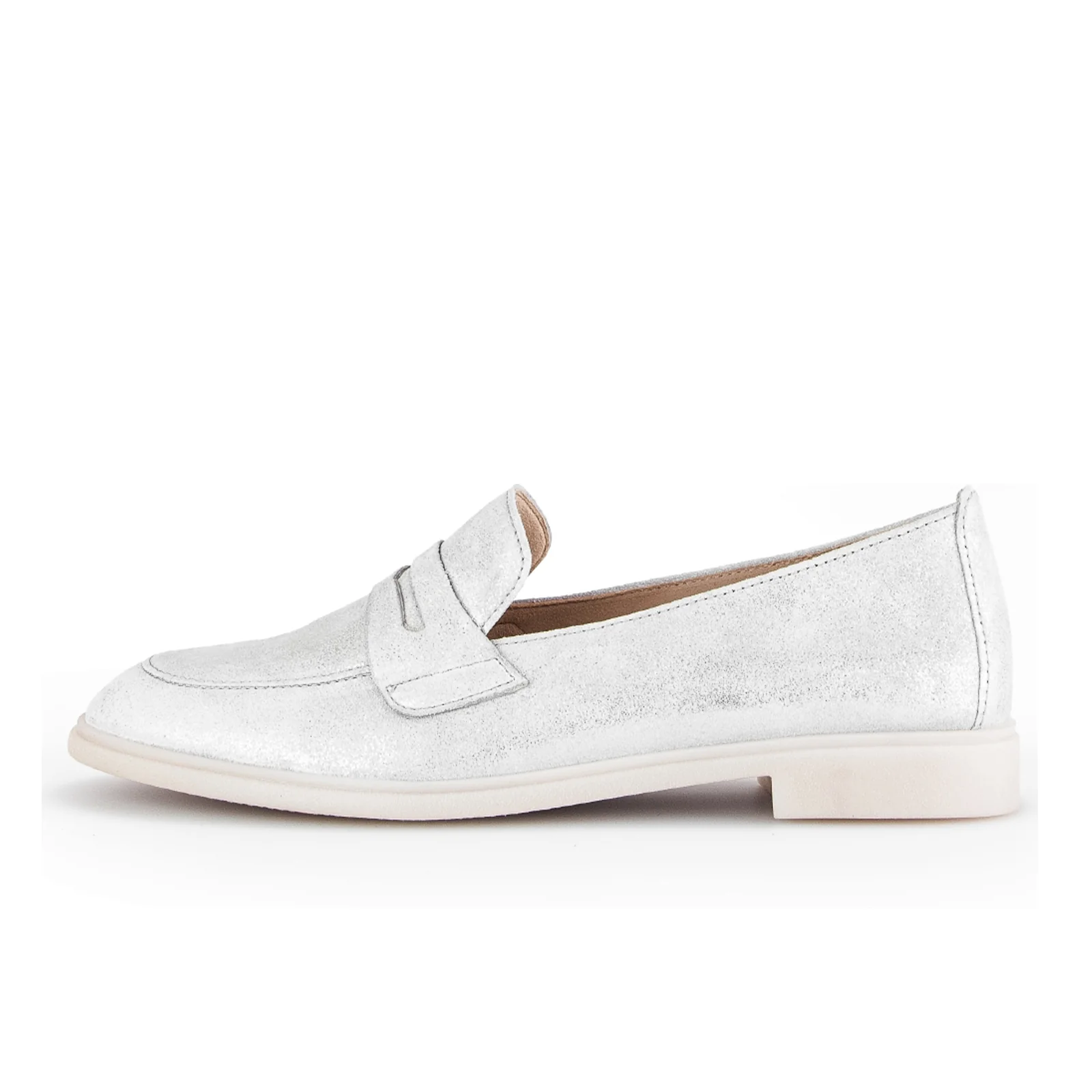 Gabor 253 Loafer (Women) - Light Grey Metallic Leather - Image 2