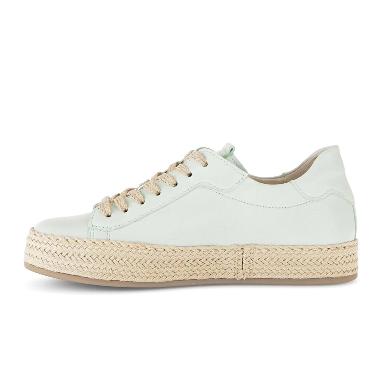 Gabor 270 Braided Jute Sneaker (Women) - Caspian Nappa/Mint/Jute - Image 2