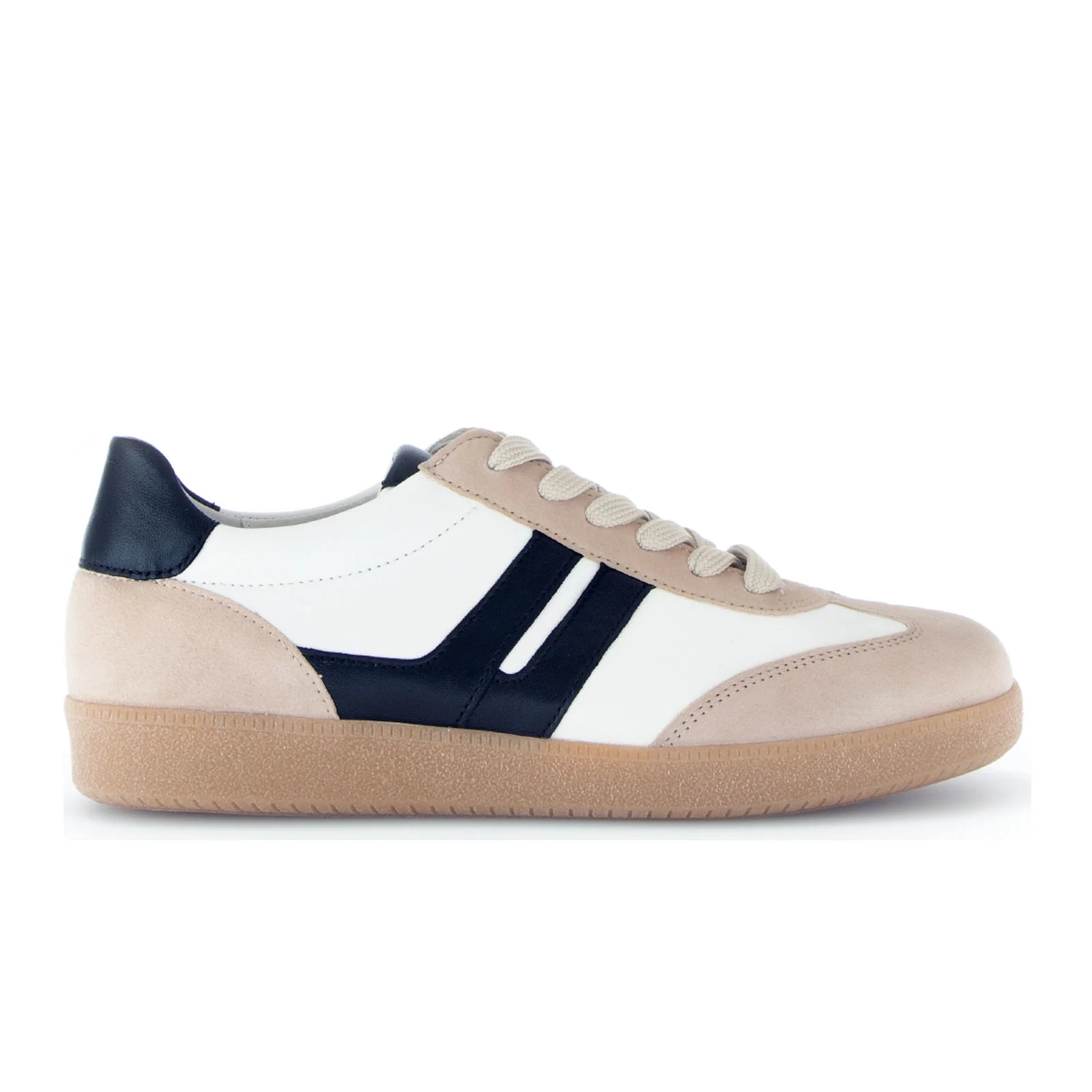 Gabor 300 Court Sneaker (Women) - Samtchevr/Nappa/Satin/Oak