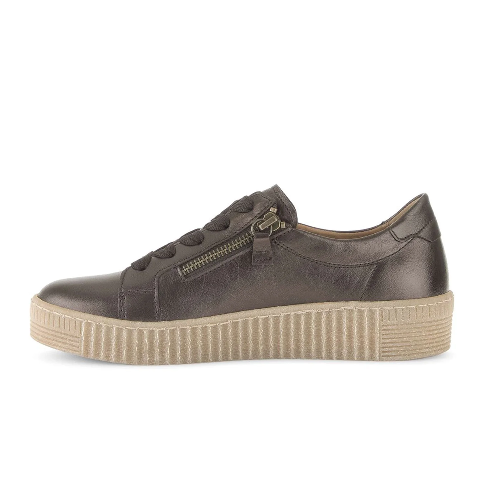 Gabor 334 Double Zip Sneaker (Women) - Ebano - Image 2