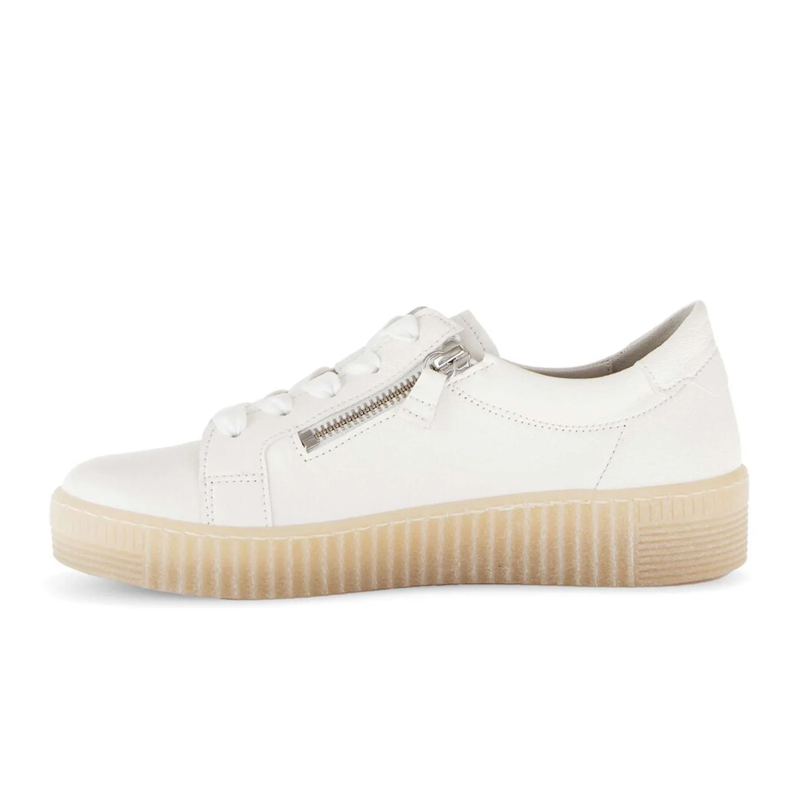 Gabor 334 Double Zip Sneaker (Women) - Nappa Nava/Latte - Image 2