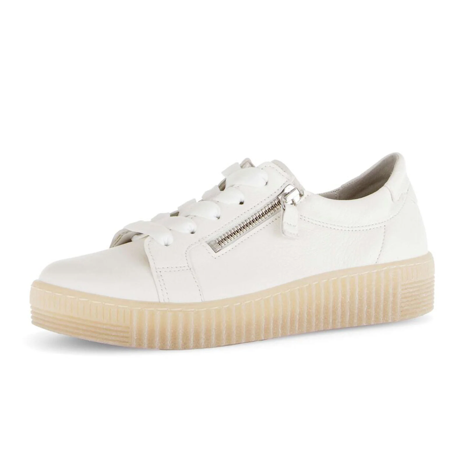 Gabor 334 Double Zip Sneaker (Women) - Nappa Nava/Latte - Image 4