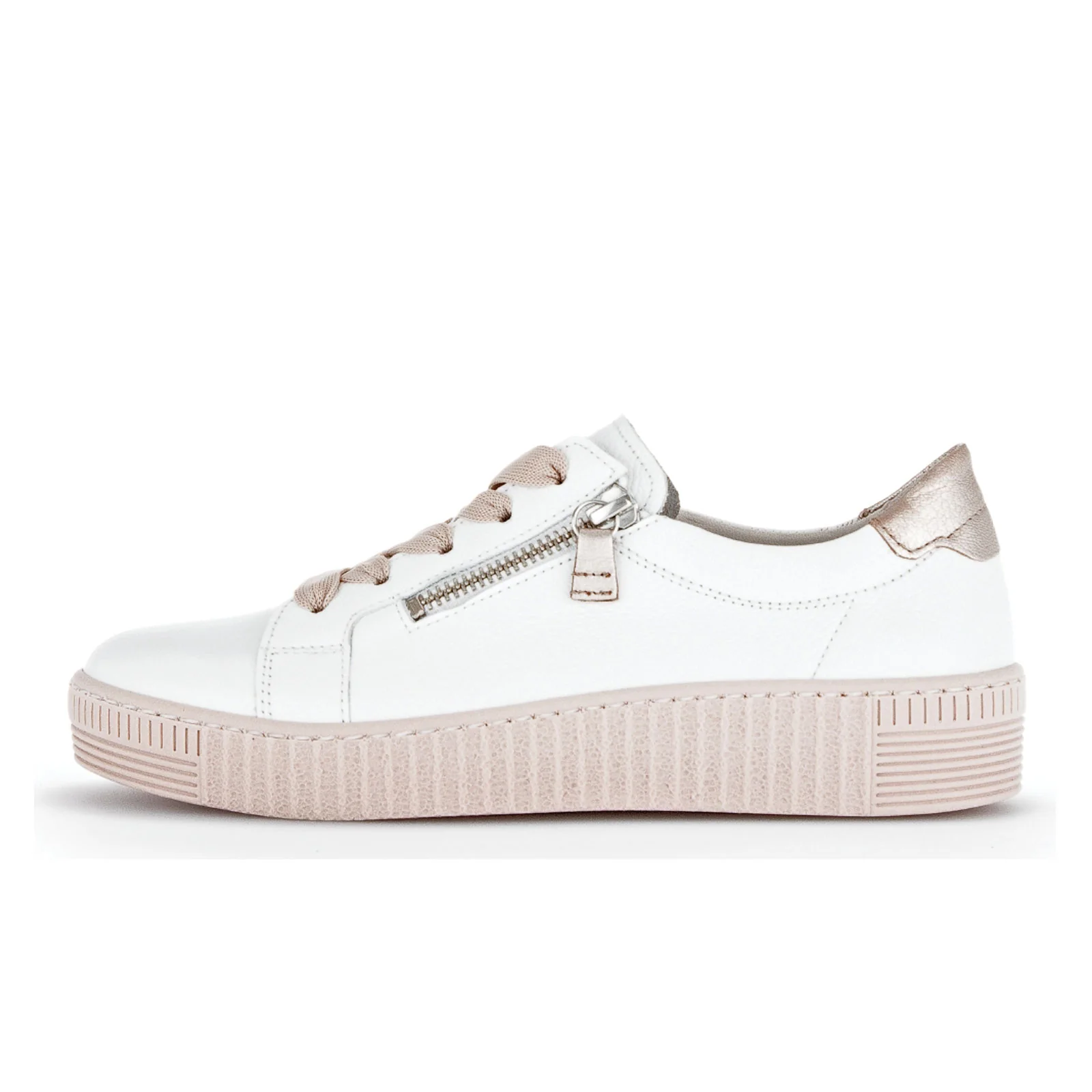 Gabor 334 Double Zip Sneaker (Women) - Cervo/Metallic Weiss - Image 2