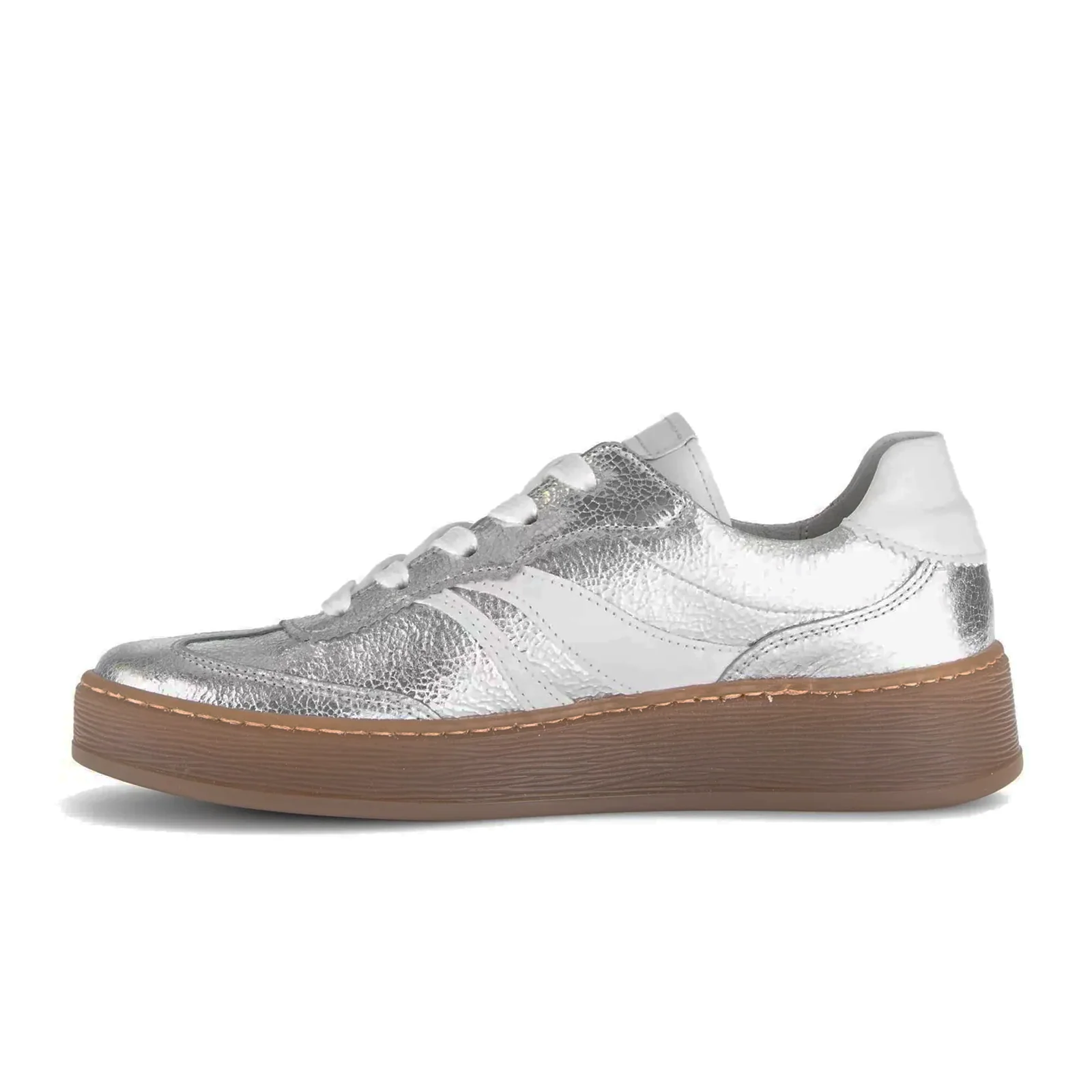 Gabor 475 Sneaker (Women) - Mini Crack/Nappa/Argento/Weiss - Image 2