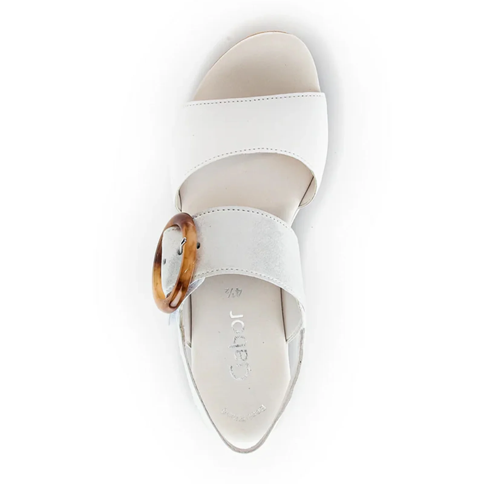 Gabor 645 Slingback Platform Wedge Sandal (Women) - Weiss/Ice Nappa - Image 3