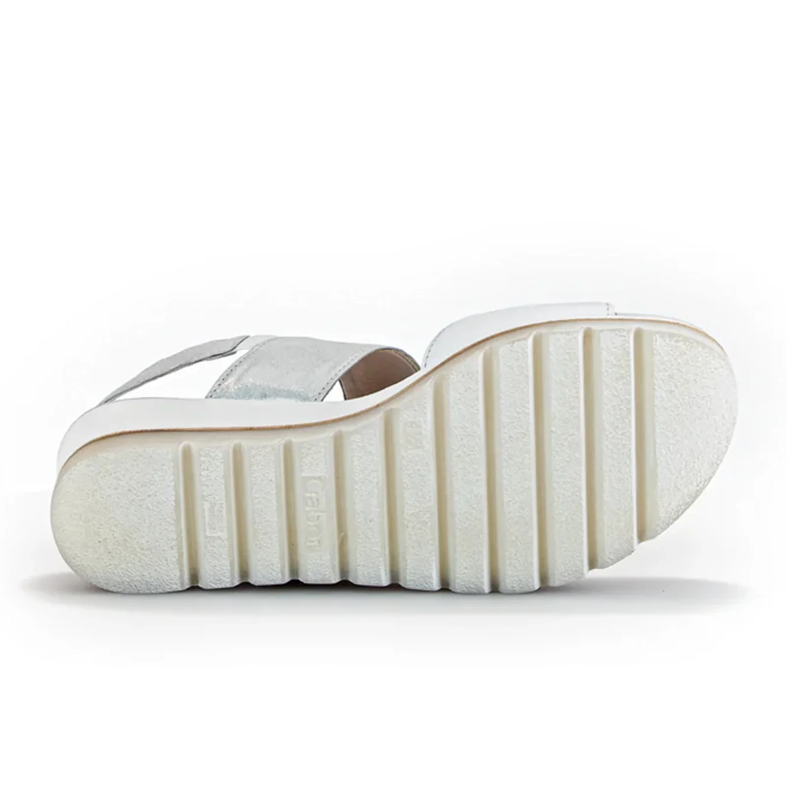 Gabor 645 Slingback Platform Wedge Sandal (Women) - Weiss/Ice Nappa - Image 4