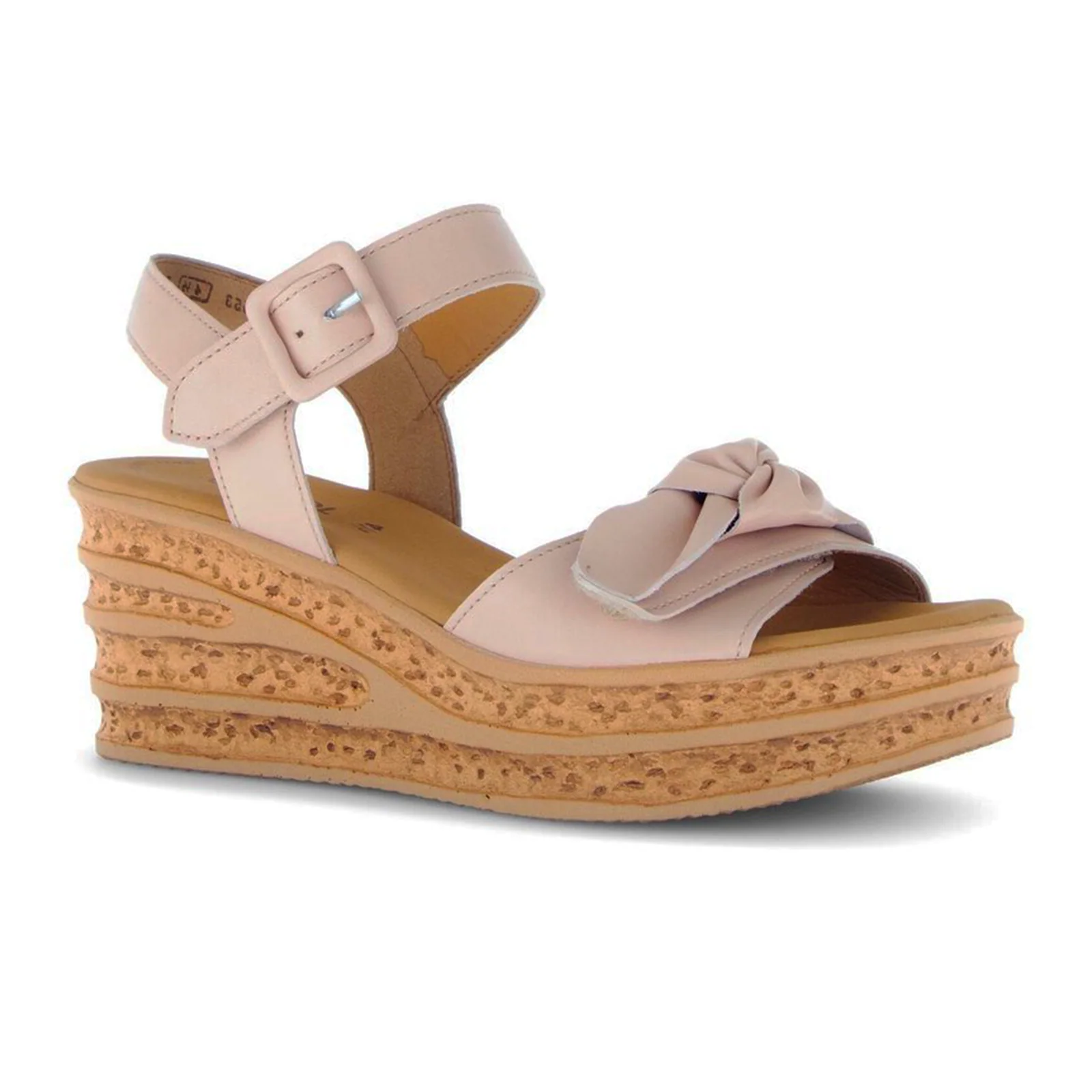 Gabor 653 Platform Wedge Sandal (Women) - Caspian Nappa/Rouge - Image 3