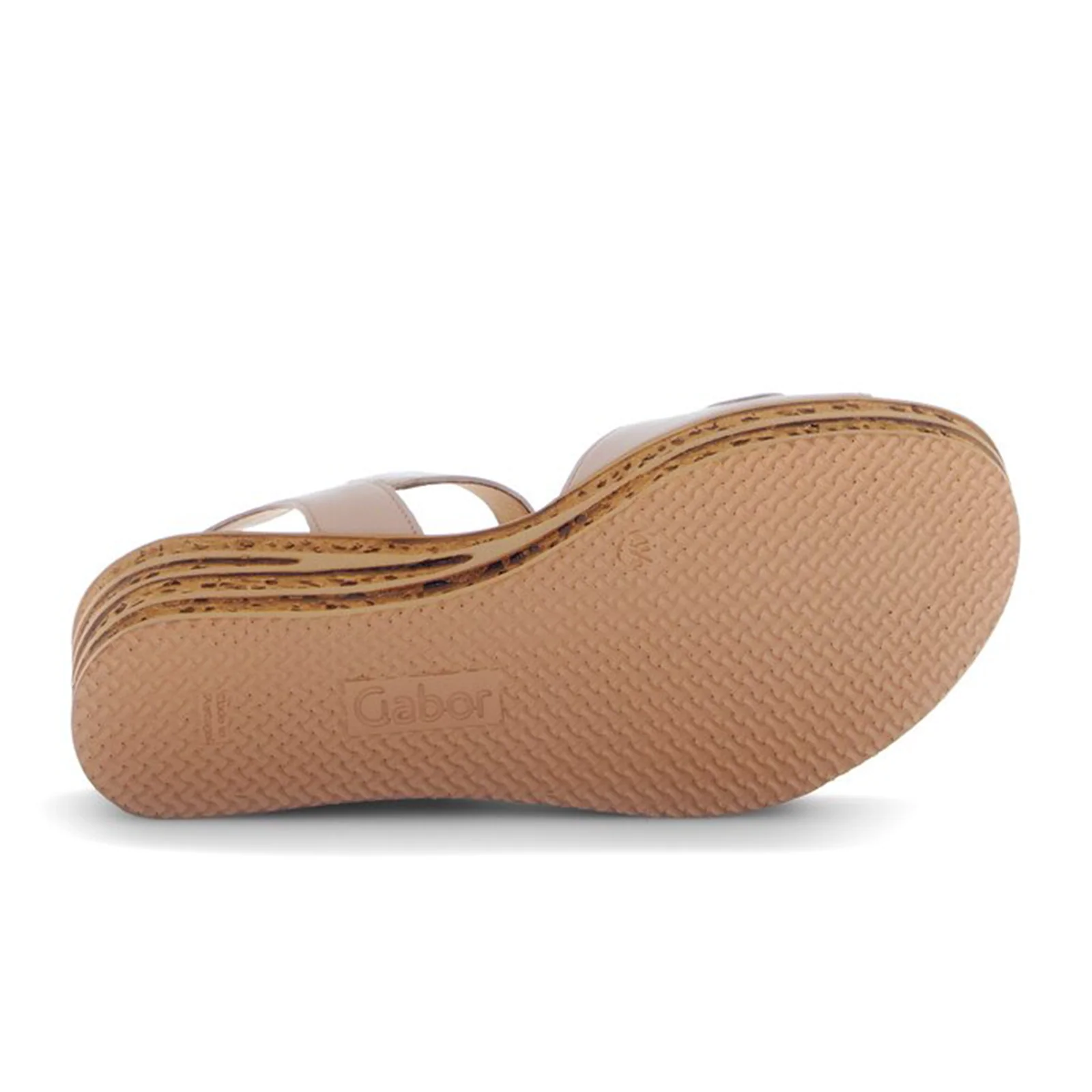 Gabor 653 Platform Wedge Sandal (Women) - Caspian Nappa/Rouge - Image 6