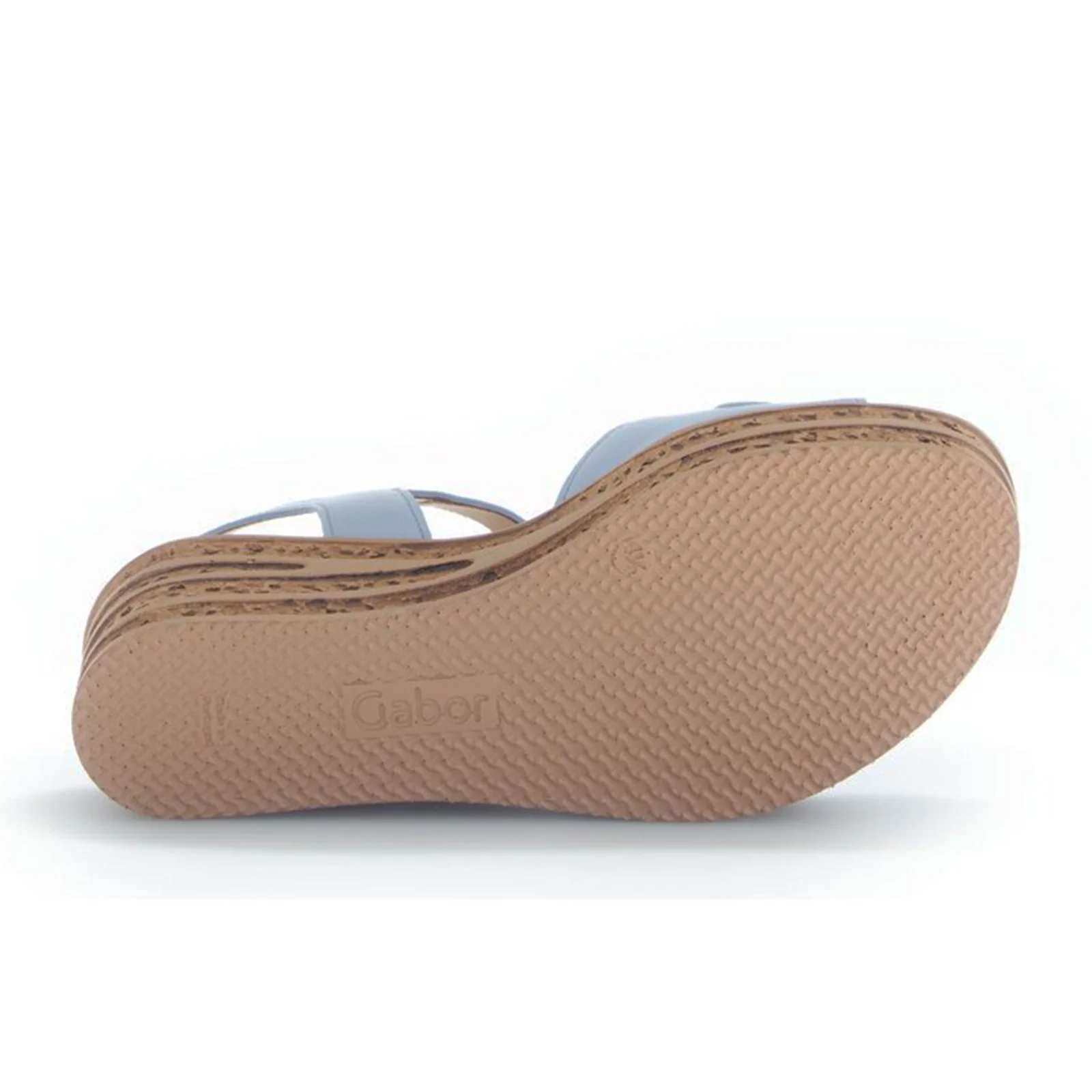 Gabor 653 Platform Wedge Sandal (Women) - Caspian Nappa/Sky - Image 6